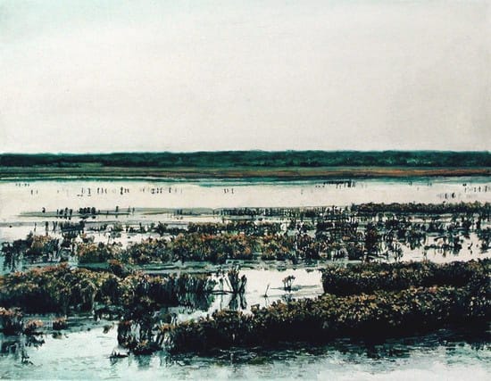 James Van Patten "Cold Afternoon' Watercolour on paper 25.5 x 33 cm