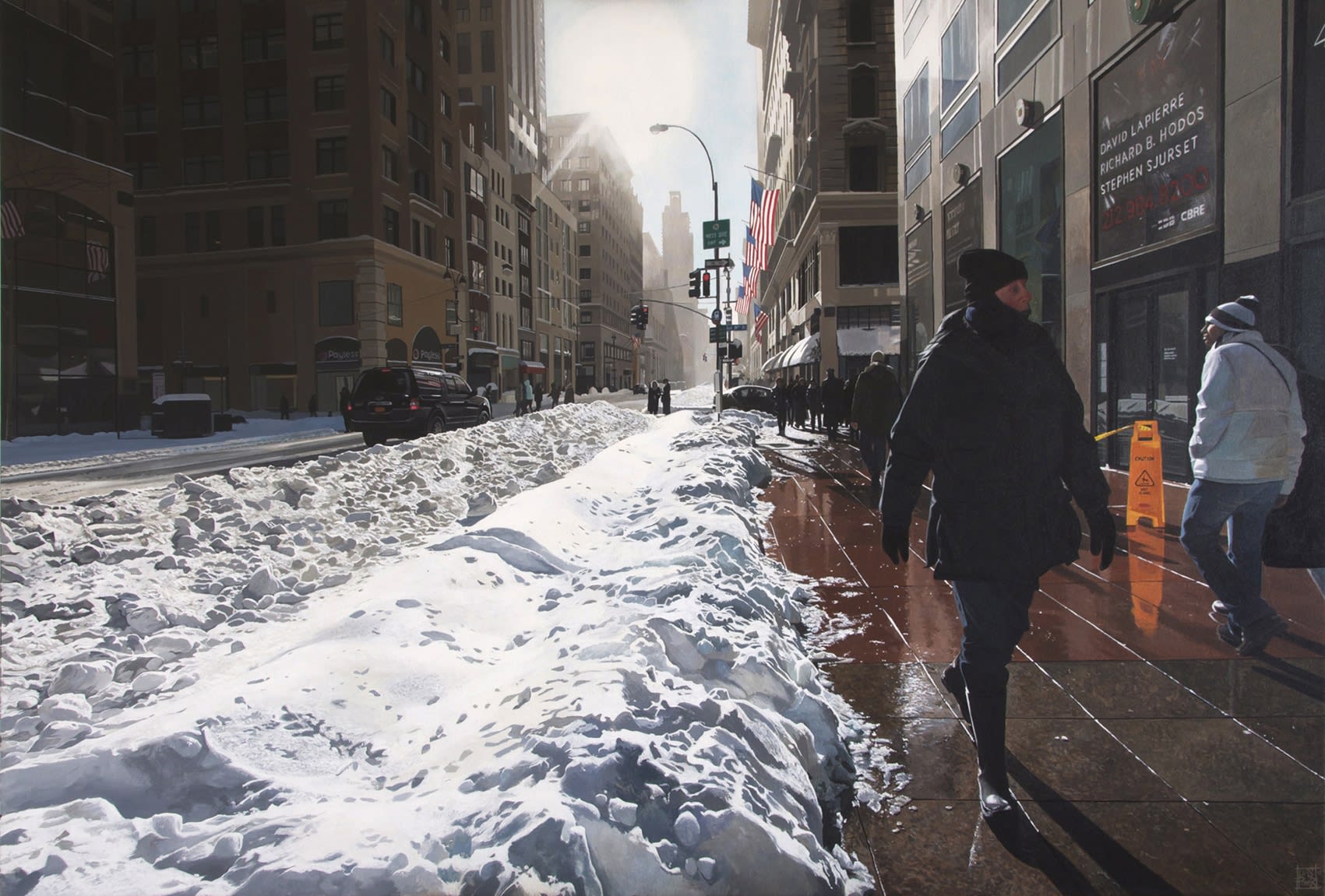 "Fifth Ave/ NYC" Acrylic on canvas 89 x 130 cm