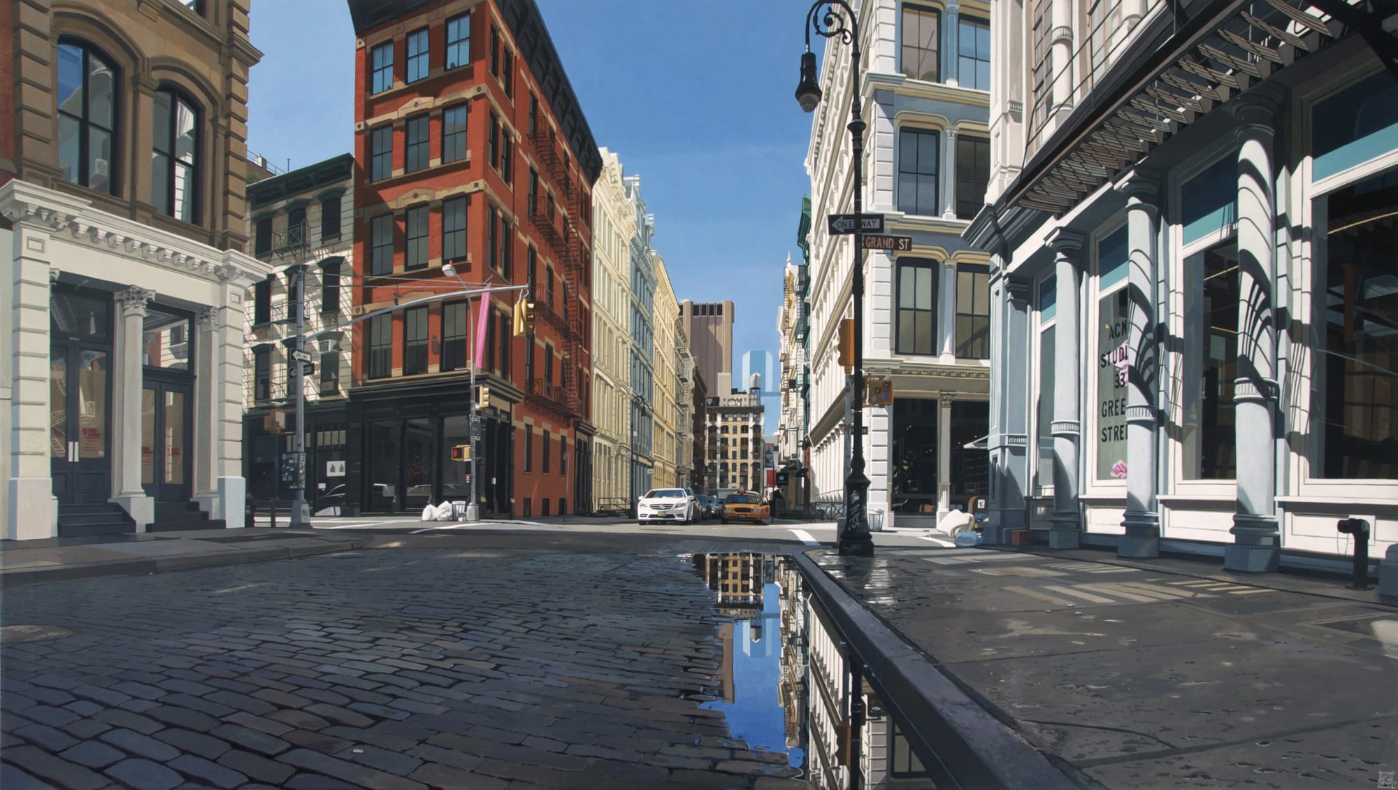 "After The Storm/ Soho" Acrylic on canvas 100 x 180 cm