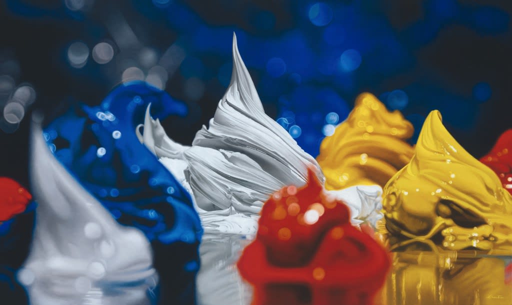 Francois Chartier "Primary Colours" 91 x 152 cm Oil on canvas