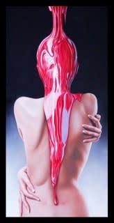 Gustavo Fernandez "Liquid Soul" Oil on linen 50 x 100 cm