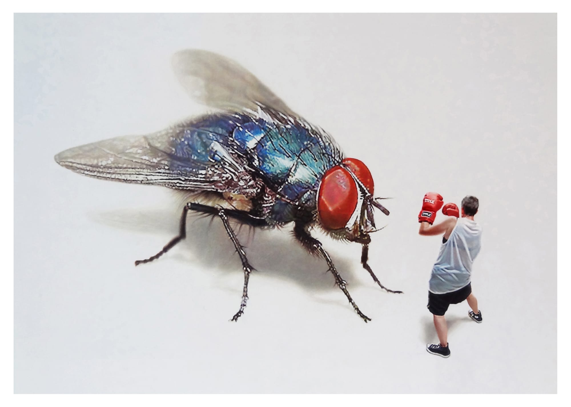 Stefan Nandancee "Ultimate Fighting" Acrylic on board 20 x 25 cm