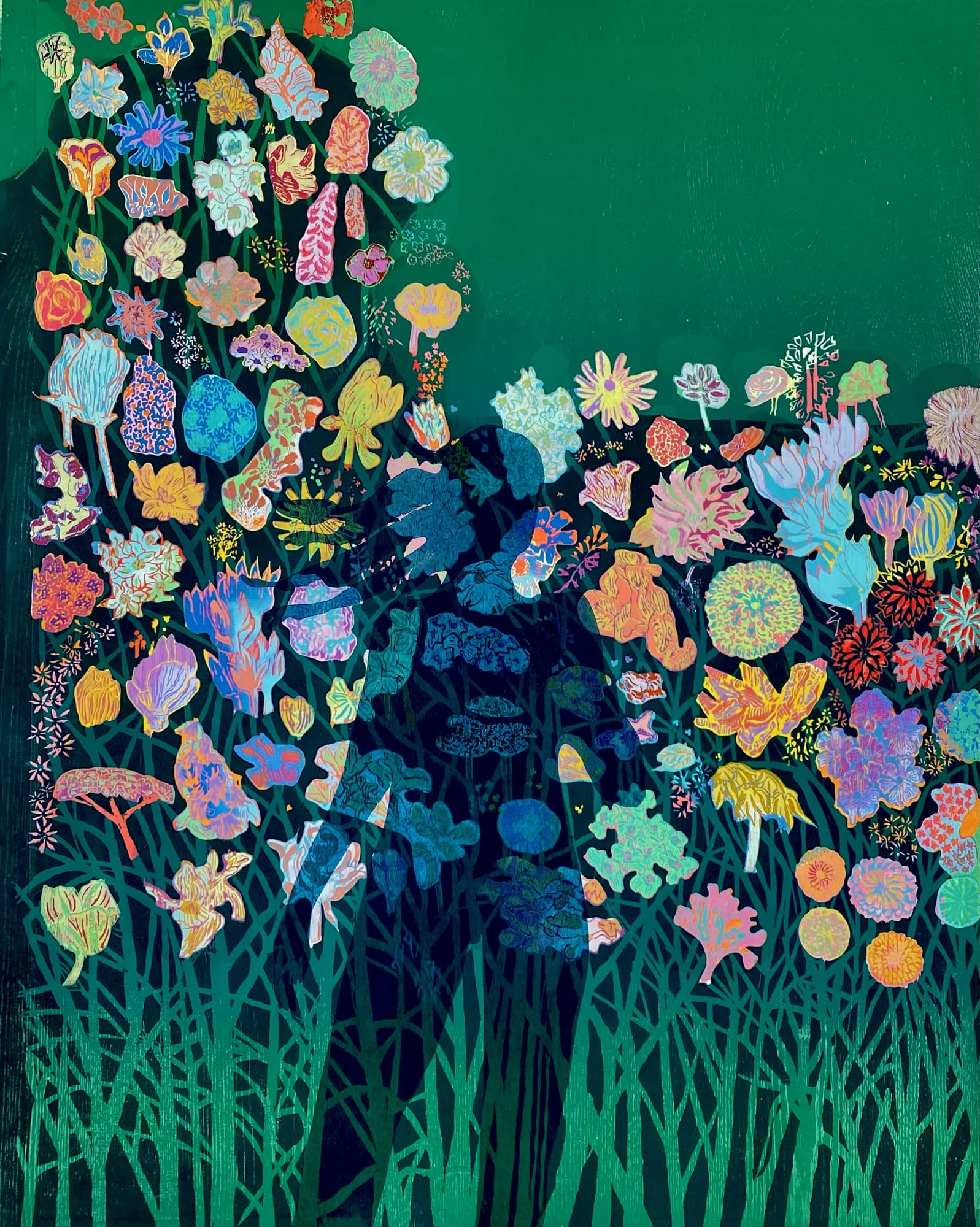 TOM HAMMICk, THE FIELD OF FLOWERS, 2023