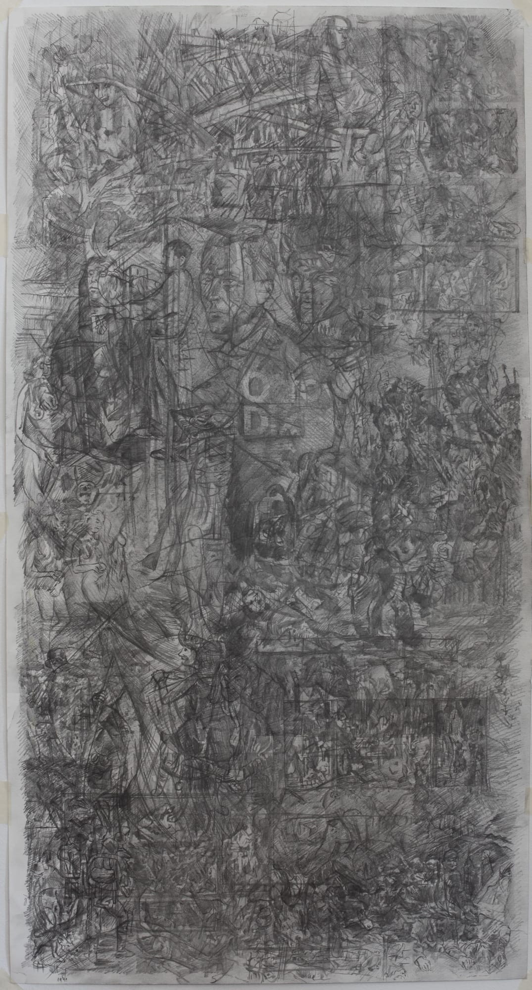 CIPRIAN MUREȘAN, UNTITLED (DRAWINGS FROM A BOOK ON OTTO DIX), 2019