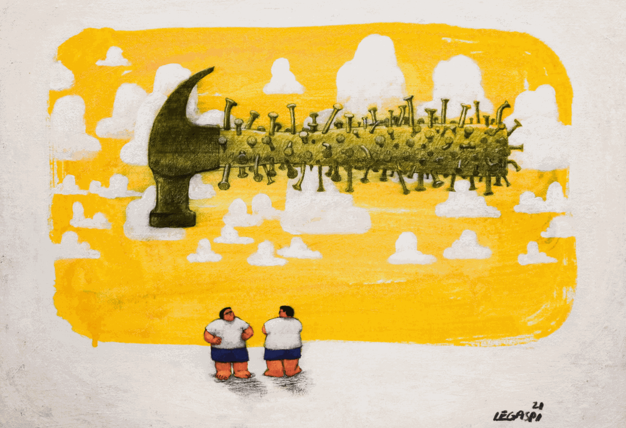 Raymond Legaspi, Let's do this. (It's been hanging in the air for some time.), 2021