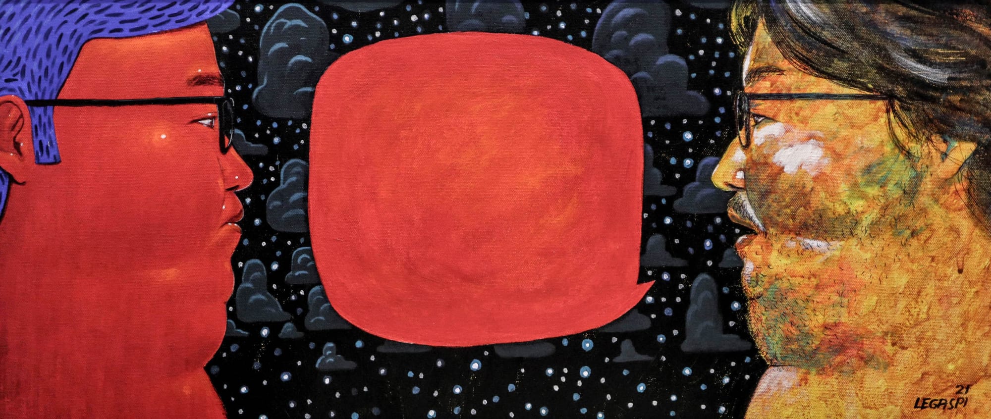 Raymond Legaspi, You're so red!, 2021