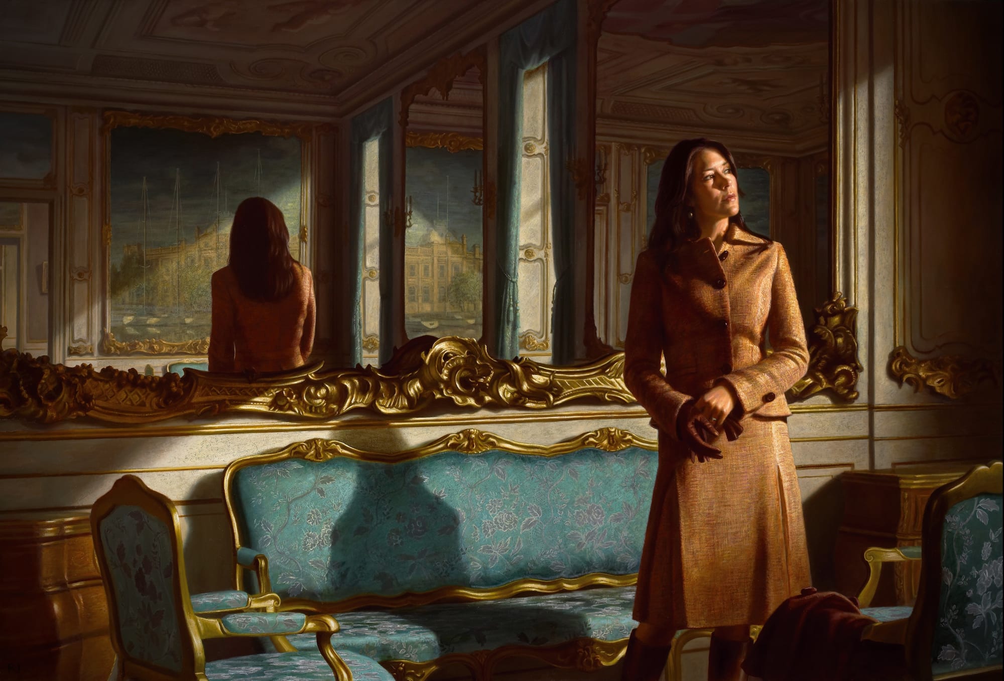 HRH Crown Princess Mary of Denmark Oil on canvas 170 x 250 cm The Museum of National History