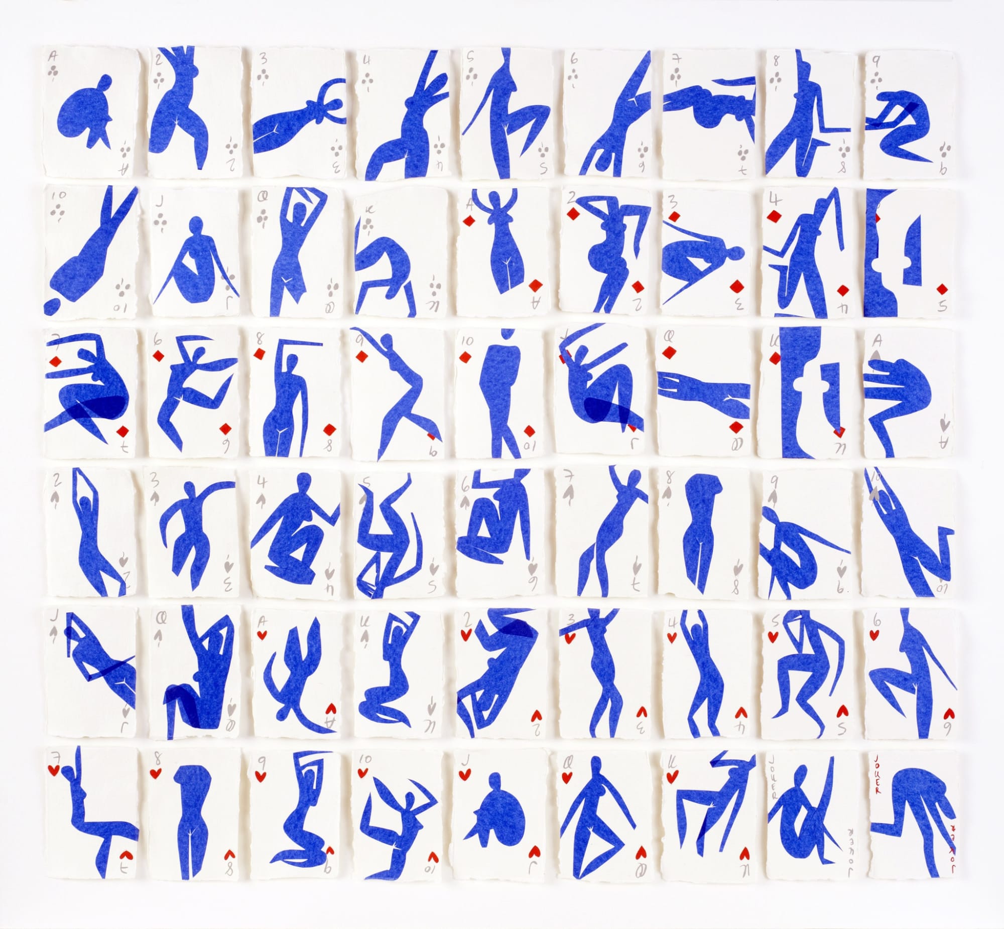 Holly Frean, A Pack of Blue Figures (Ode to Matisse No.4), 2015