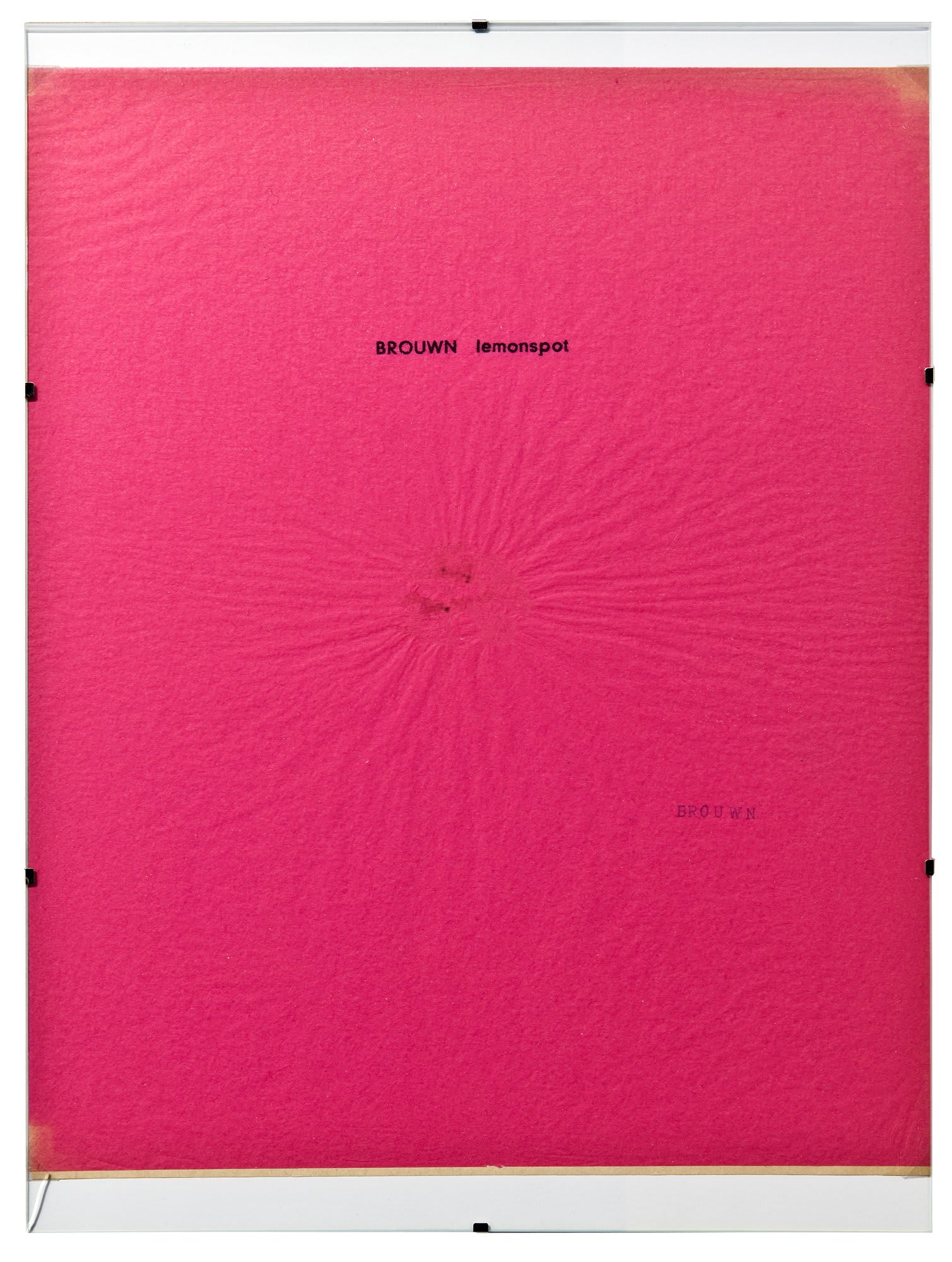 Stanley BROUWN BROUWN Lemonspot, 1963