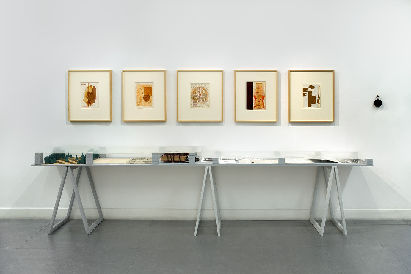 Installation view of The Last Art-of-Peace Biennale at Richard Saltoun Gallery (13 February - 20 March 2015)