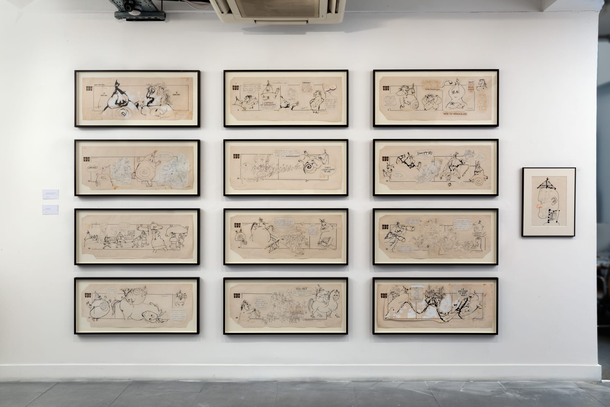 Installation view, Franciszka Themerson UBU Photo by FXP Photography.