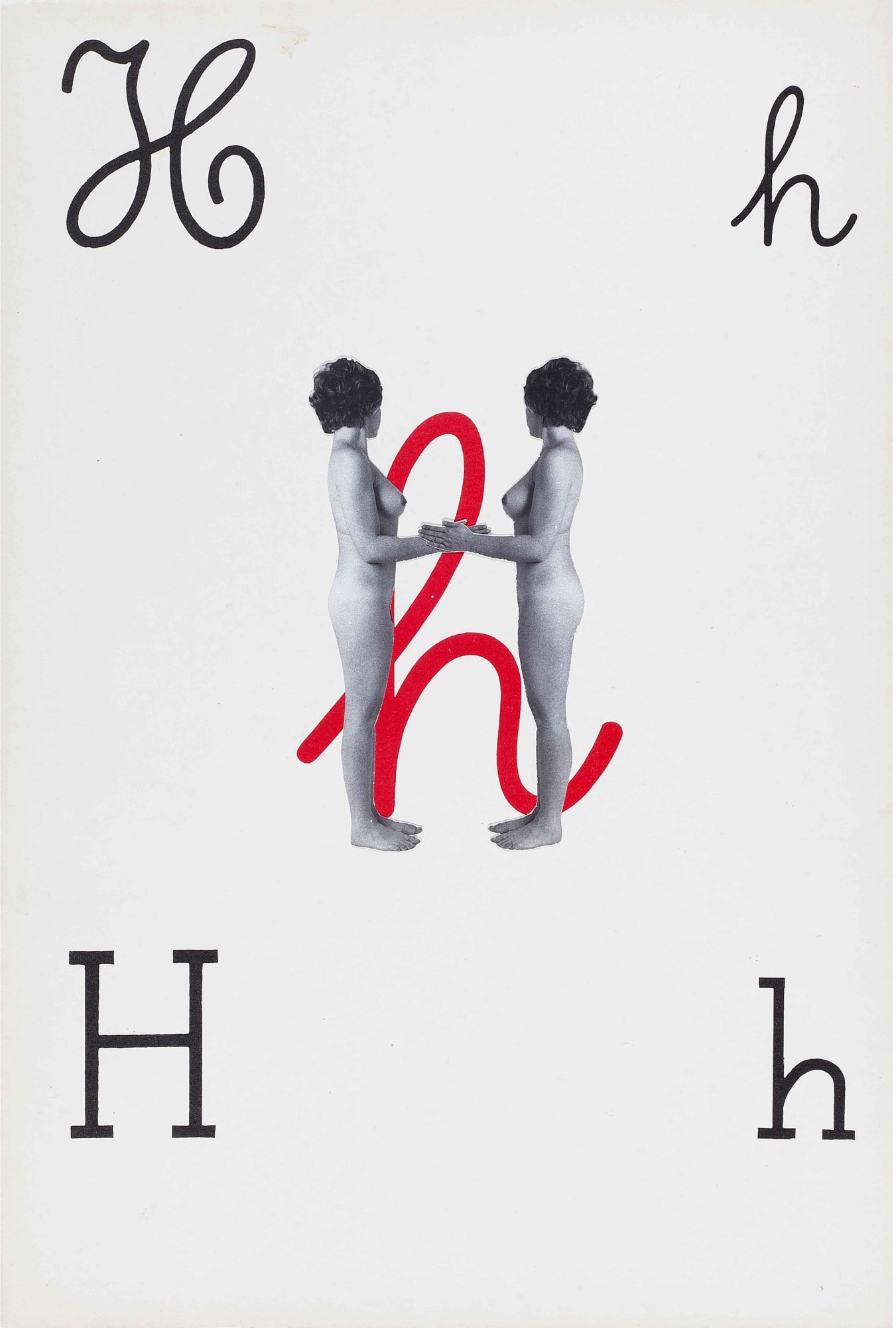 Tomaso BINGA, Alfabetiere pop, H, 1976