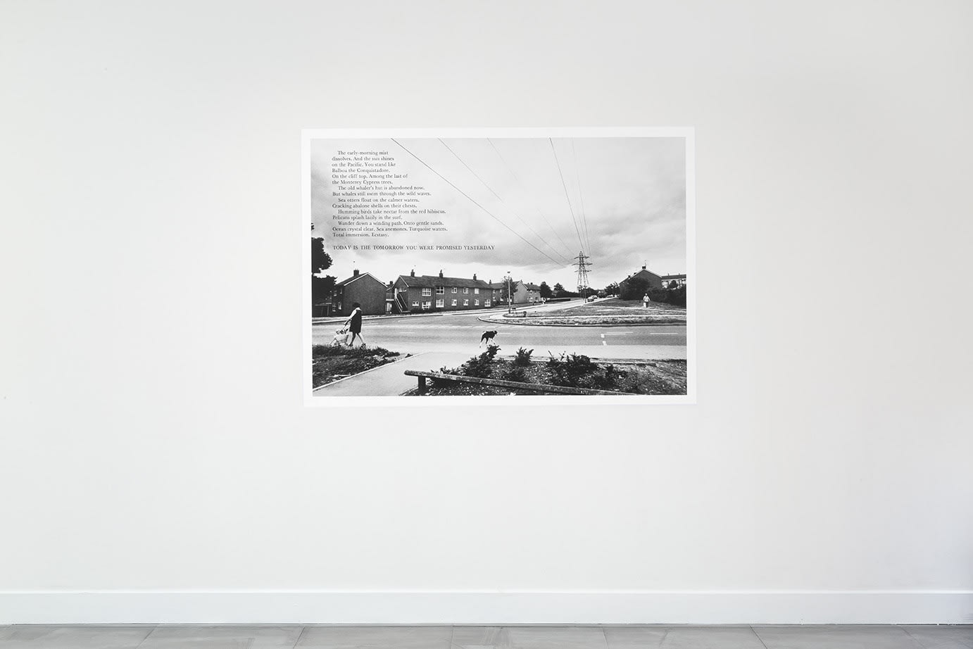 Installation view at Richard Saltoun Gallery of Victor Burgin: UK 76 (4 December 2015 - 5 February 2016)