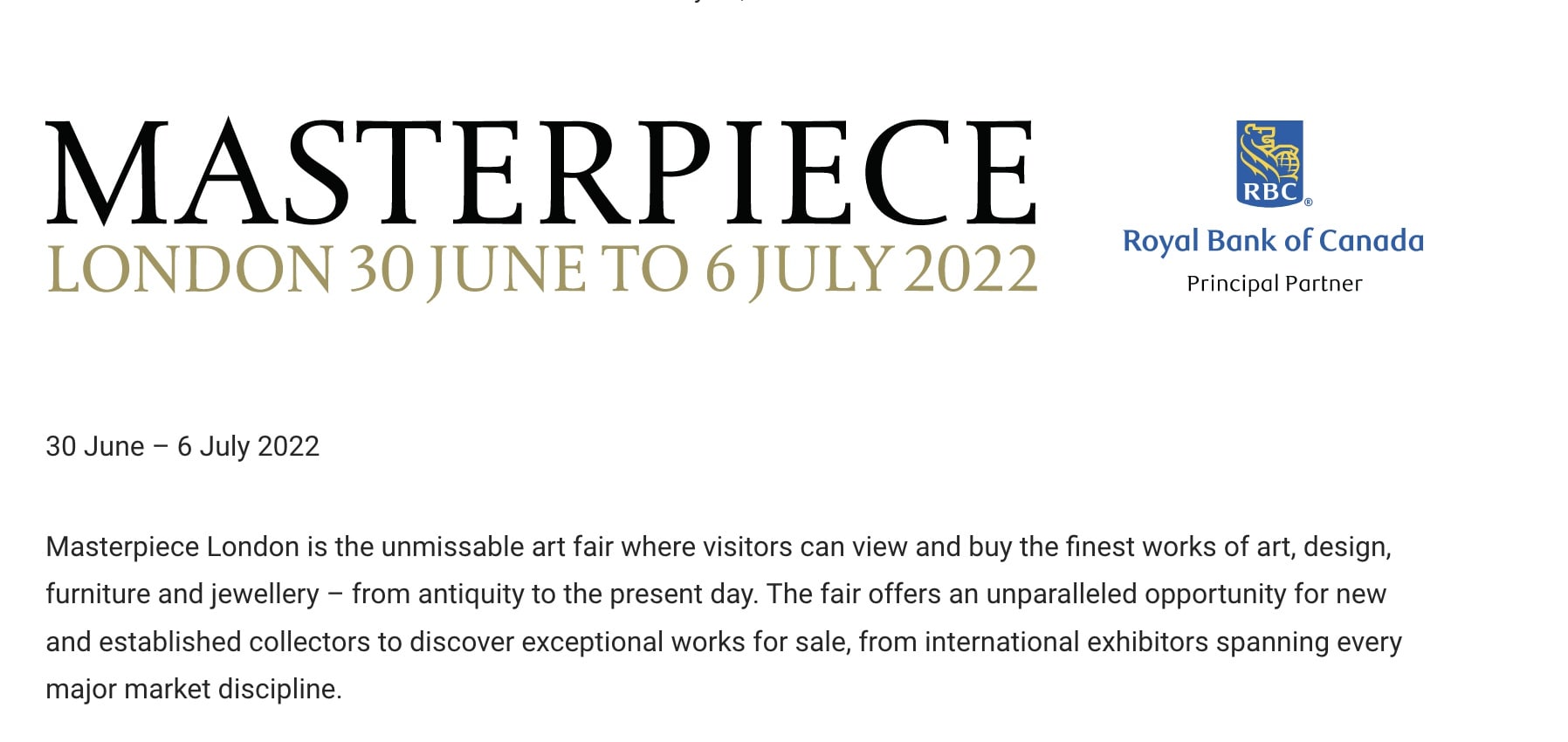 MASTERPIECE 2022 ROYAL HOSPITAL CHELSEA, LONDON