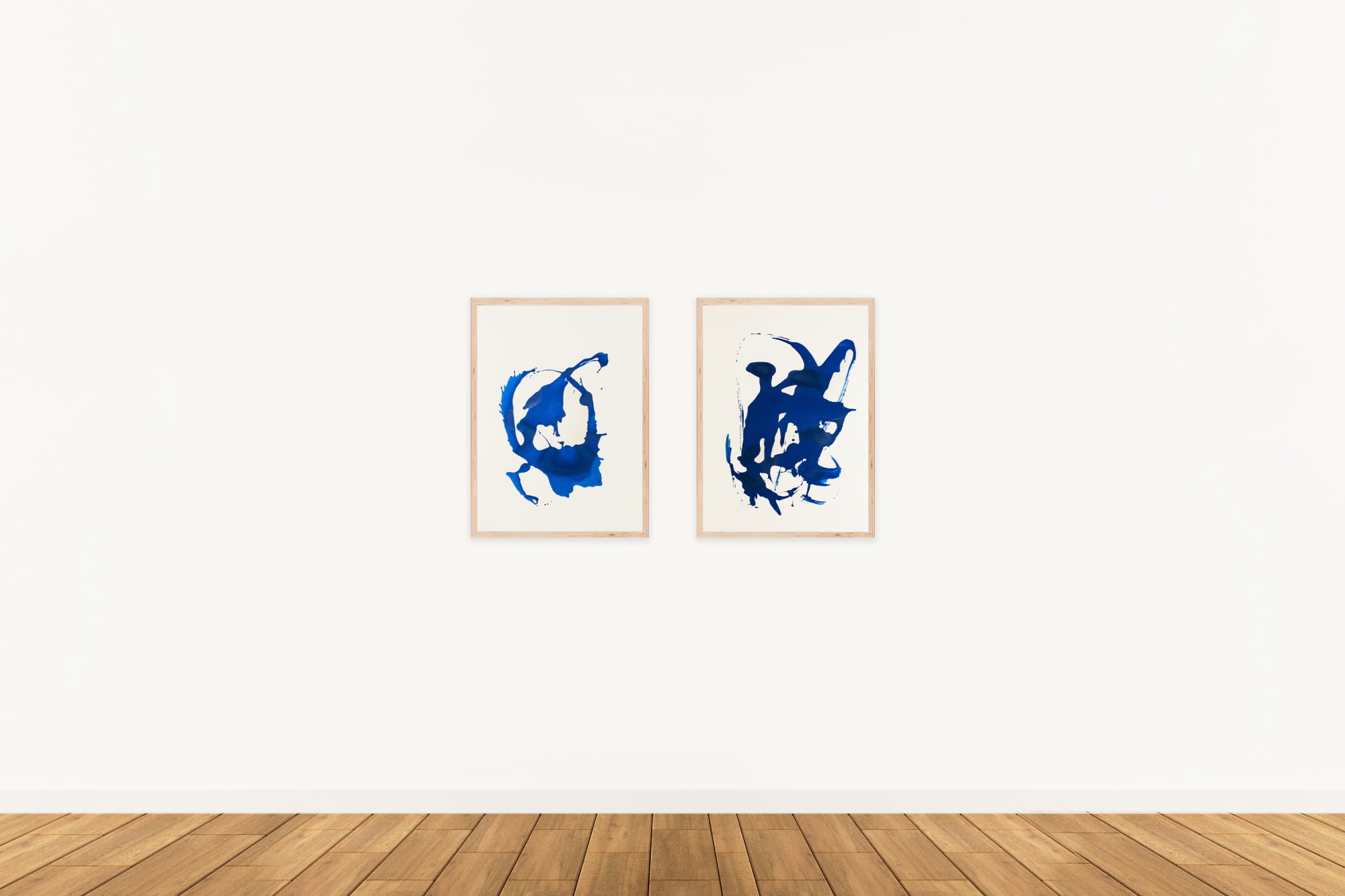 Clara Berta | Installation Views | Blue Configurations (Paper) Series