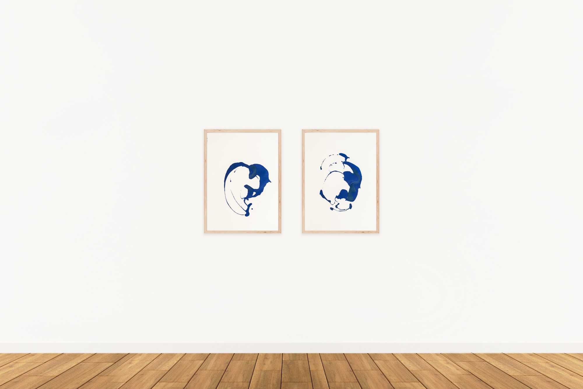 Clara Berta - Blue Configurations (Paper) Series Installation design: Swita Uancharoenkul (Courtesy: Ronewa Art Projects, 2022).