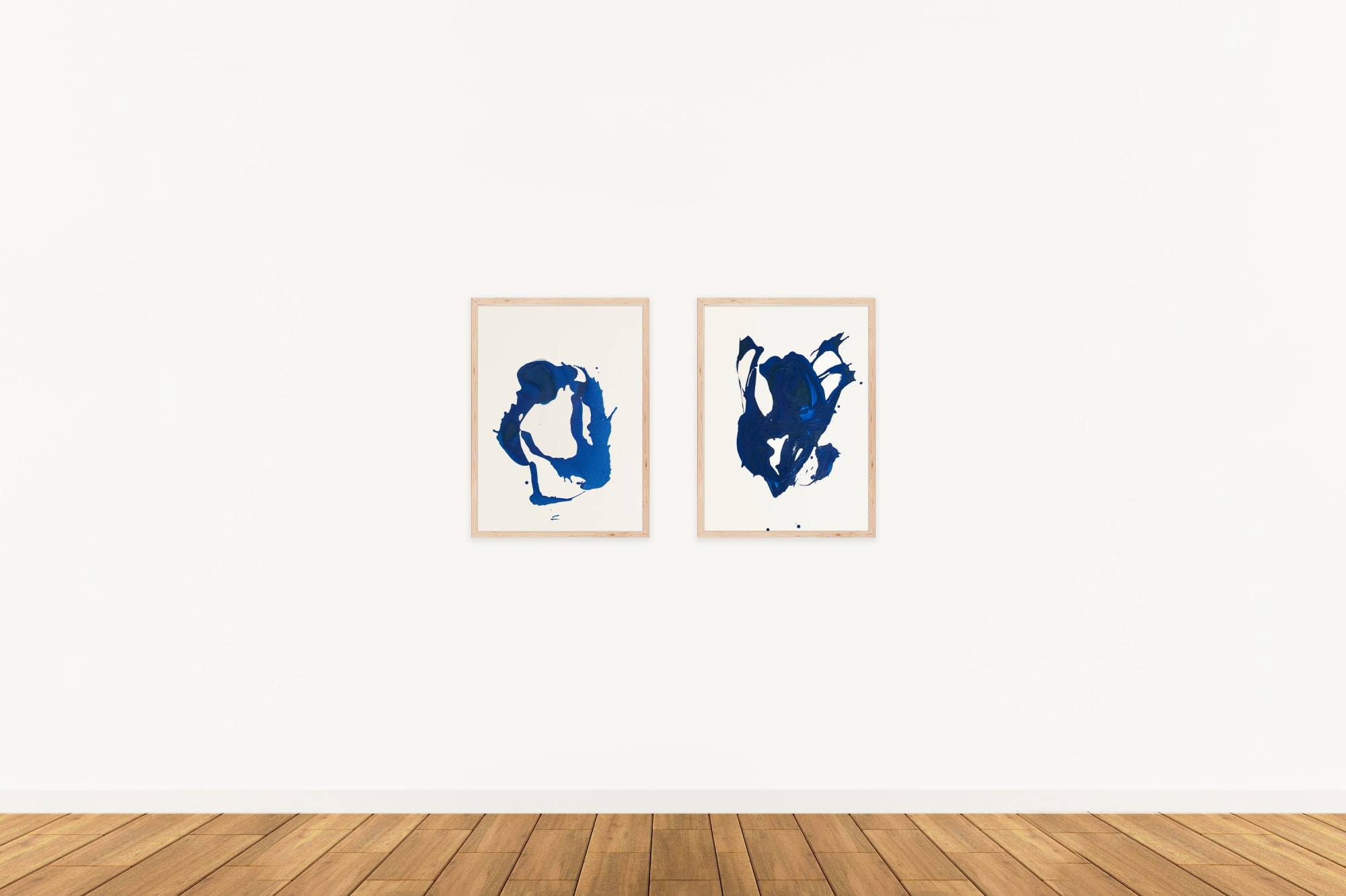 Clara Berta - Blue Configurations (Paper) Series Installation design: Swita Uancharoenkul (Courtesy: Ronewa Art Projects, 2022).