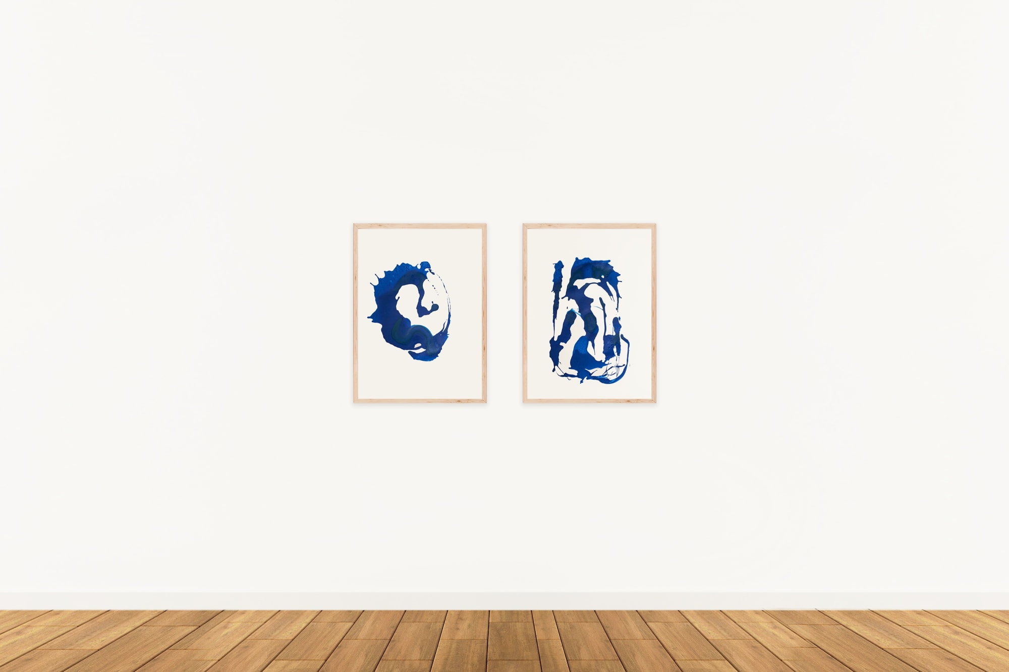 Clara Berta - Blue Configurations (Paper) Series Installation design: Swita Uancharoenkul (Courtesy: Ronewa Art Projects, 2022).