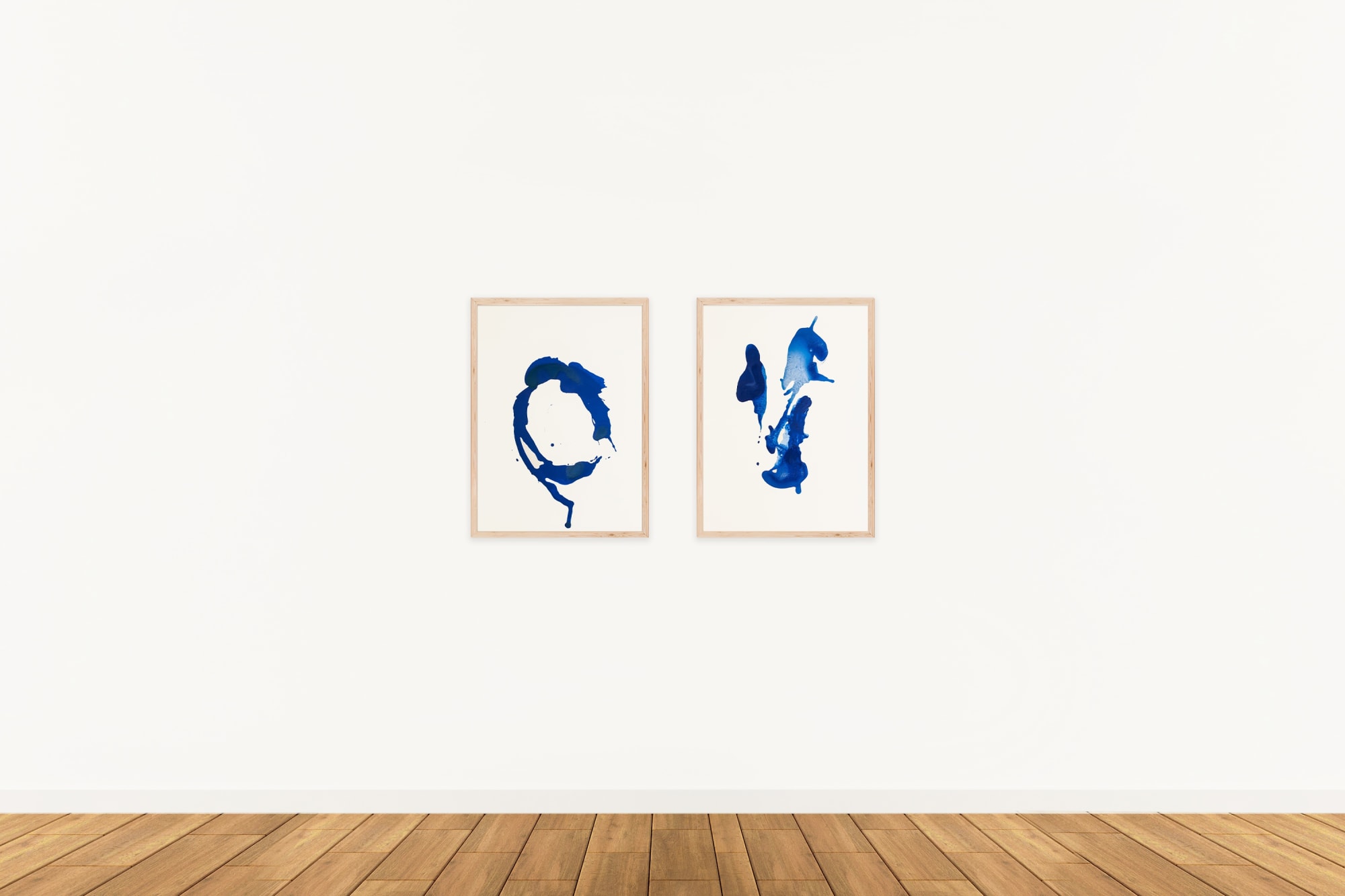 Clara Berta - Blue Configurations (Paper) Series Installation design: Swita Uancharoenkul (Courtesy: Ronewa Art Projects, 2022).