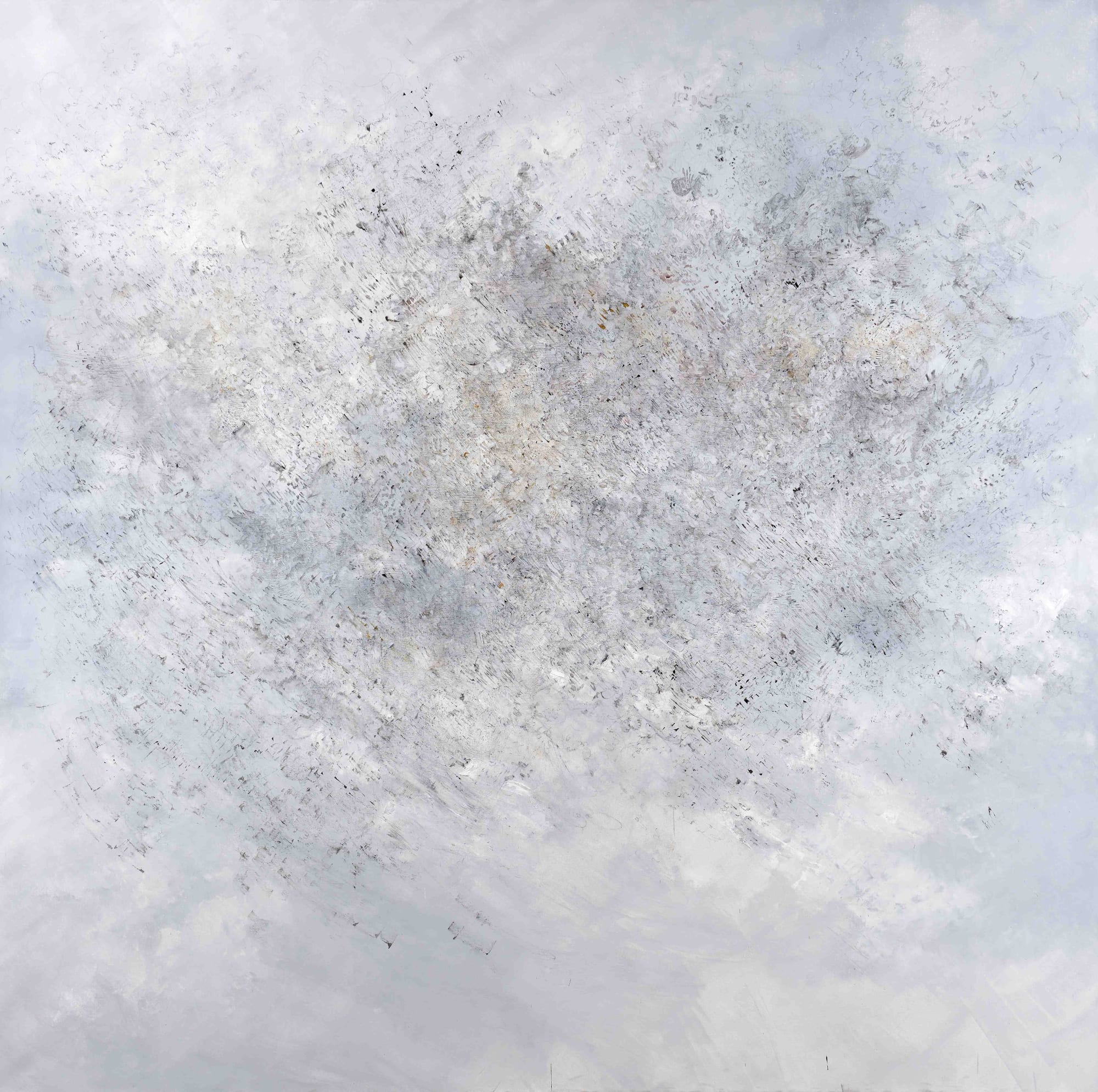 untitled 2015, oil and ink on canvas, 183x185cm