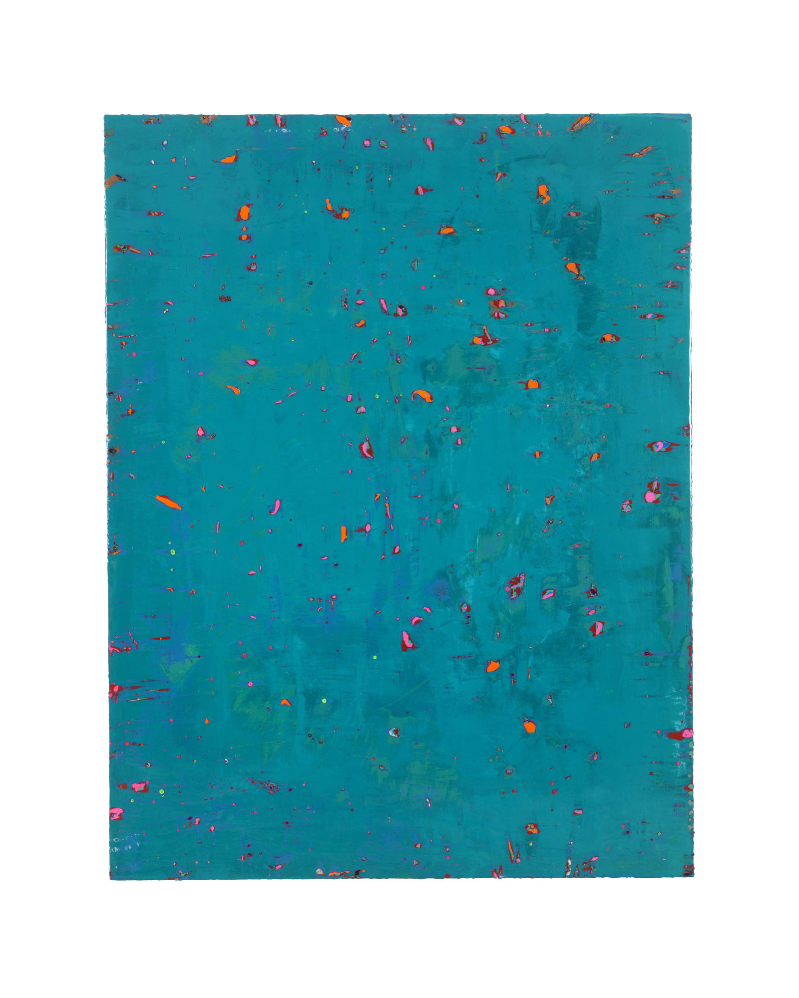 Untitled, 2015, pure pigments and varnish on wood, 153x200cm
