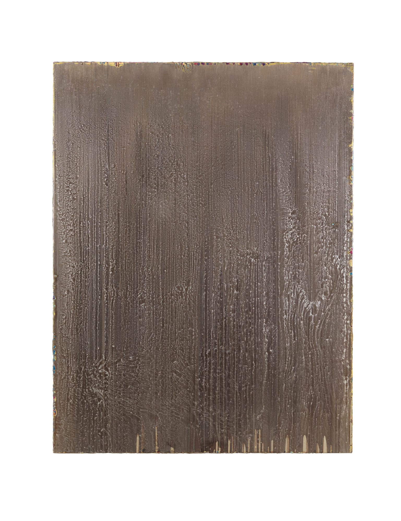 Untitled, 2015, pure pigments and varnish on wood, 153x200cm