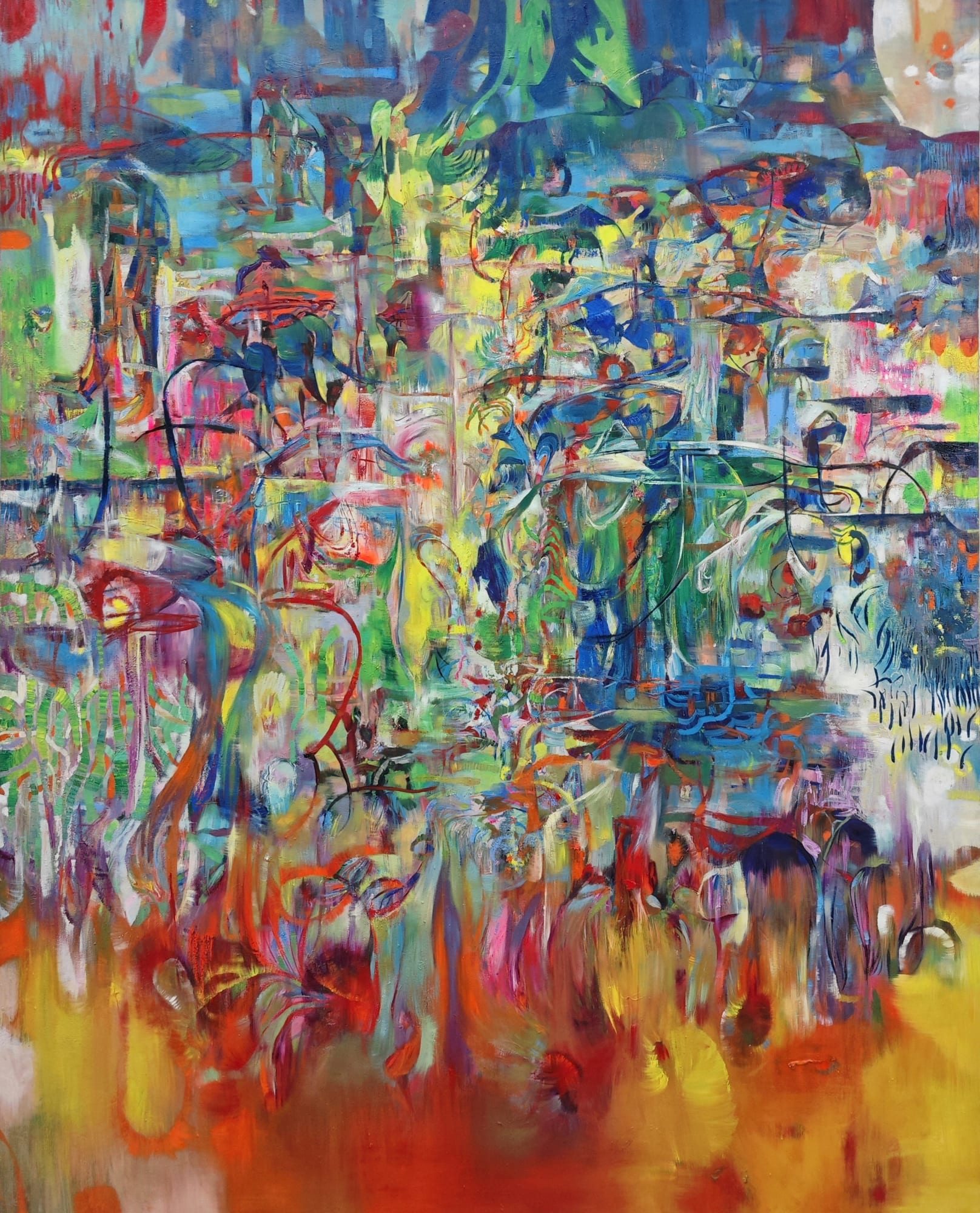 Shuang Jiang, Birds leap into soil,singing the song of sky, 2024