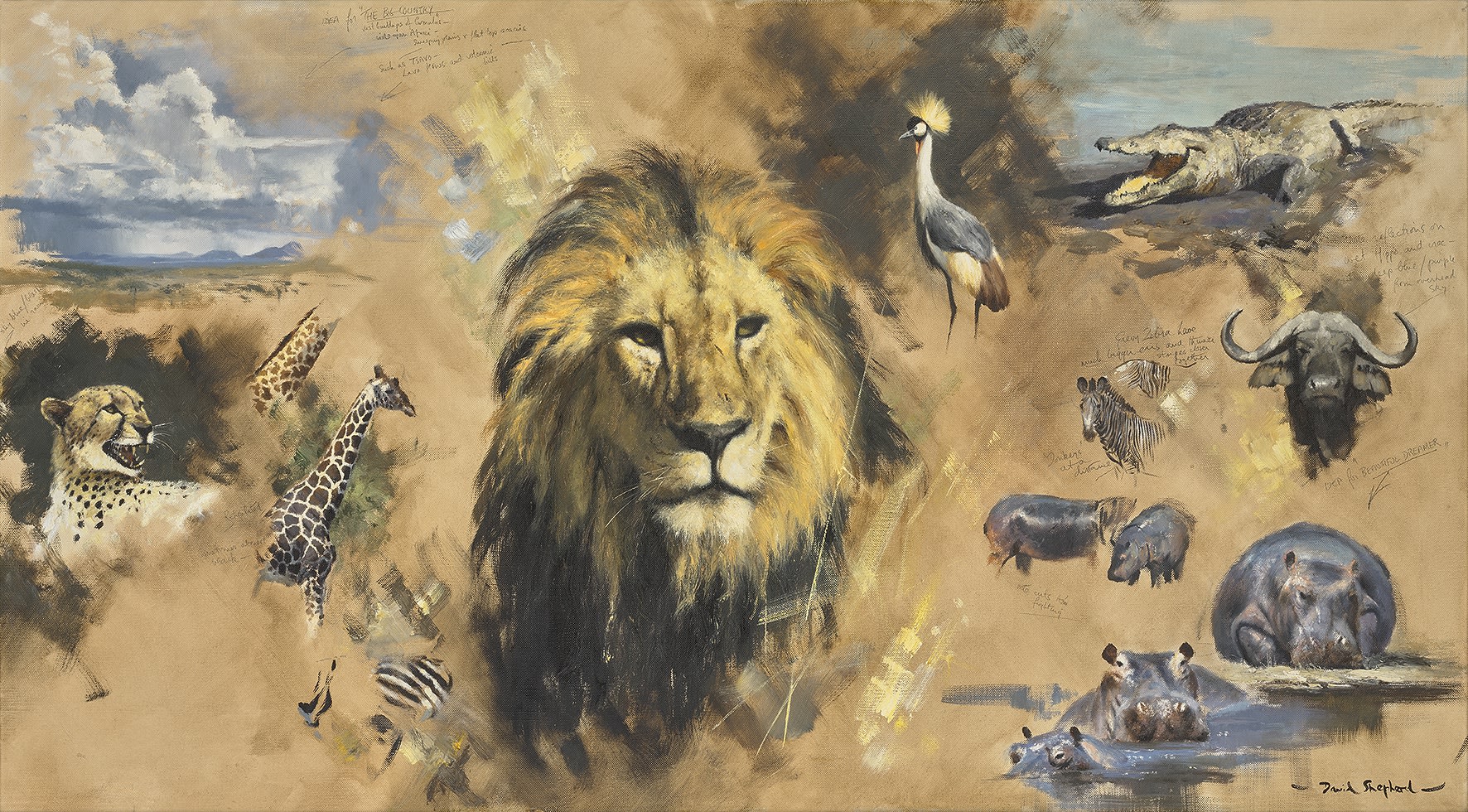 David Shepherd, CBE, The Masai, 1967