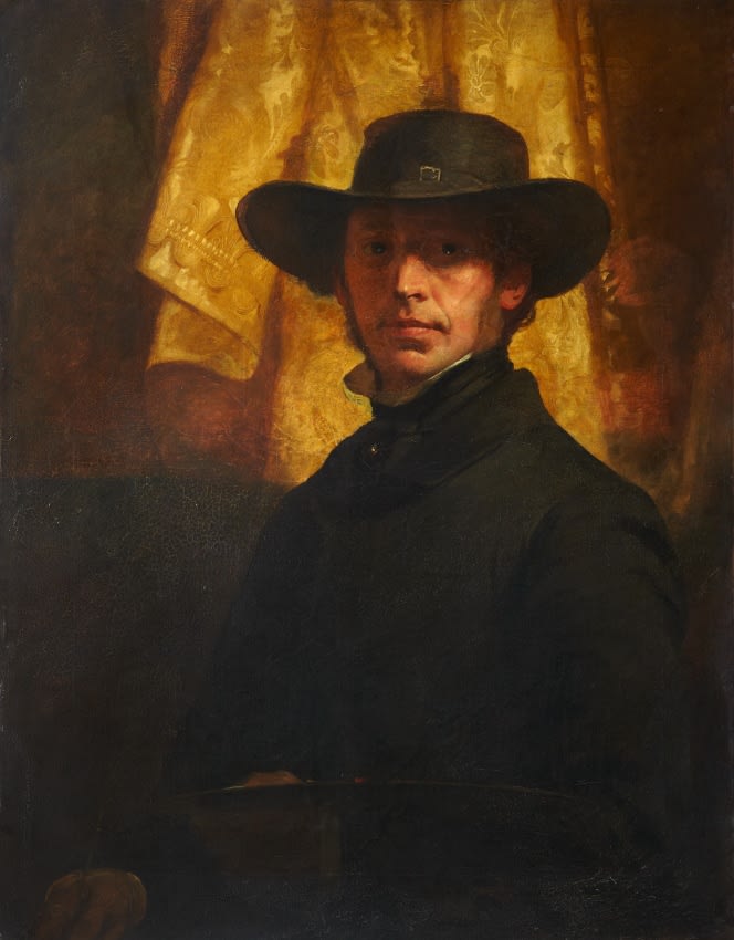 John Maclaren Barclay RSA (1811-86) Self-Portrait Oil on canvas, around 1851, 90.6 x 70.9cm Gifted by the Misses Barclay, daughters of the artist (1902) 1993.015