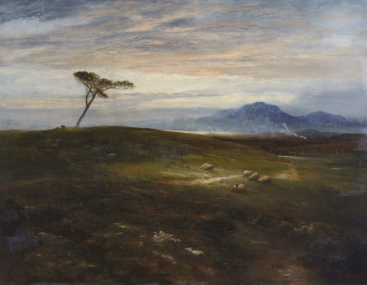 Sir George Harvey PRSA (1806-76) Dawn on a Scottish Moorland oil on canvas, 1876 Bequeathed by Mrs M E W Cullen, 1927. 2002.089