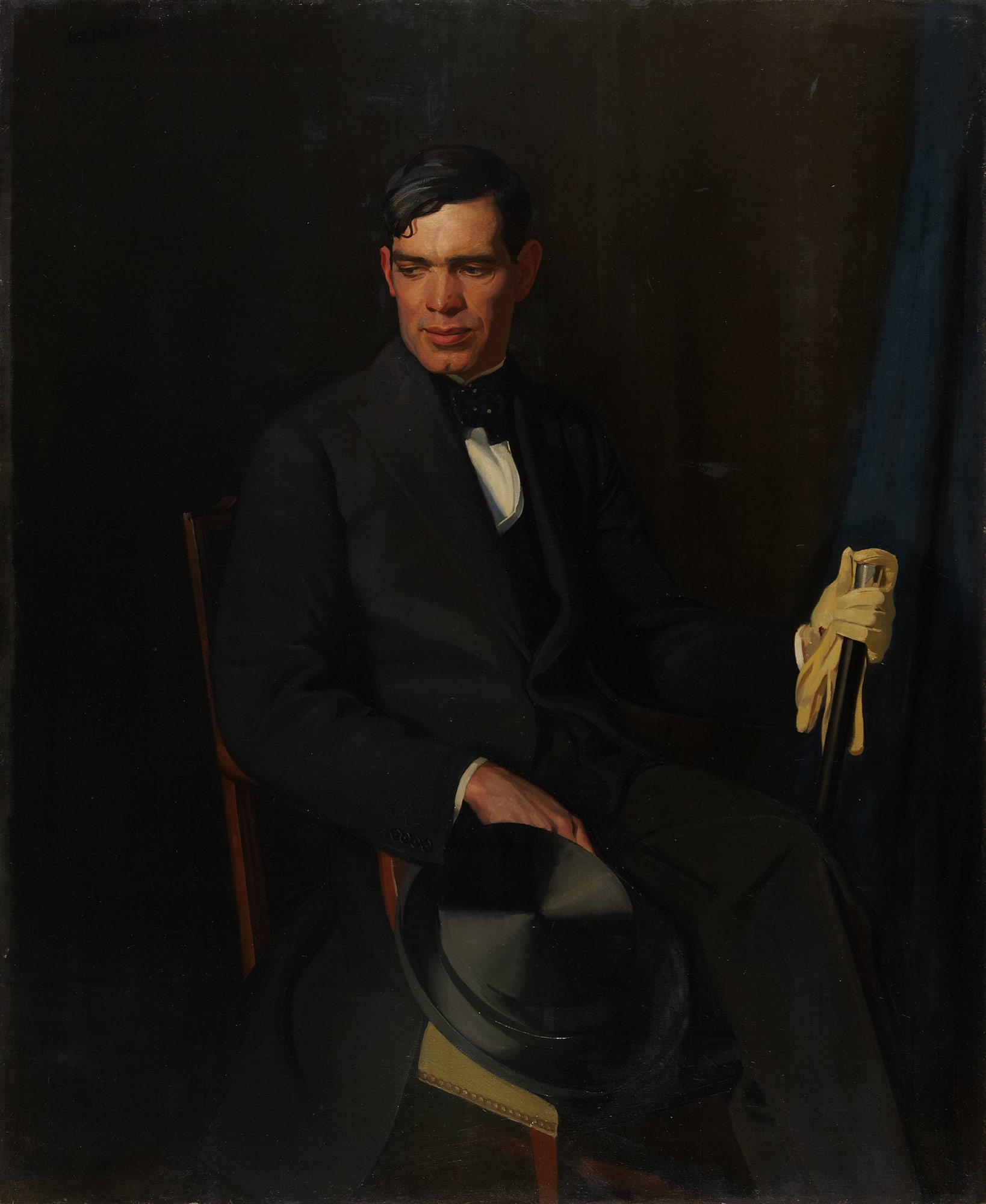 Sir William Oliphant Hutchison HRA RSA PPRSA (1889-1970) Portrait of James Gunn oil on canvas, 1927 RSA Diploma Collection Deposit, 1944. 2000.097