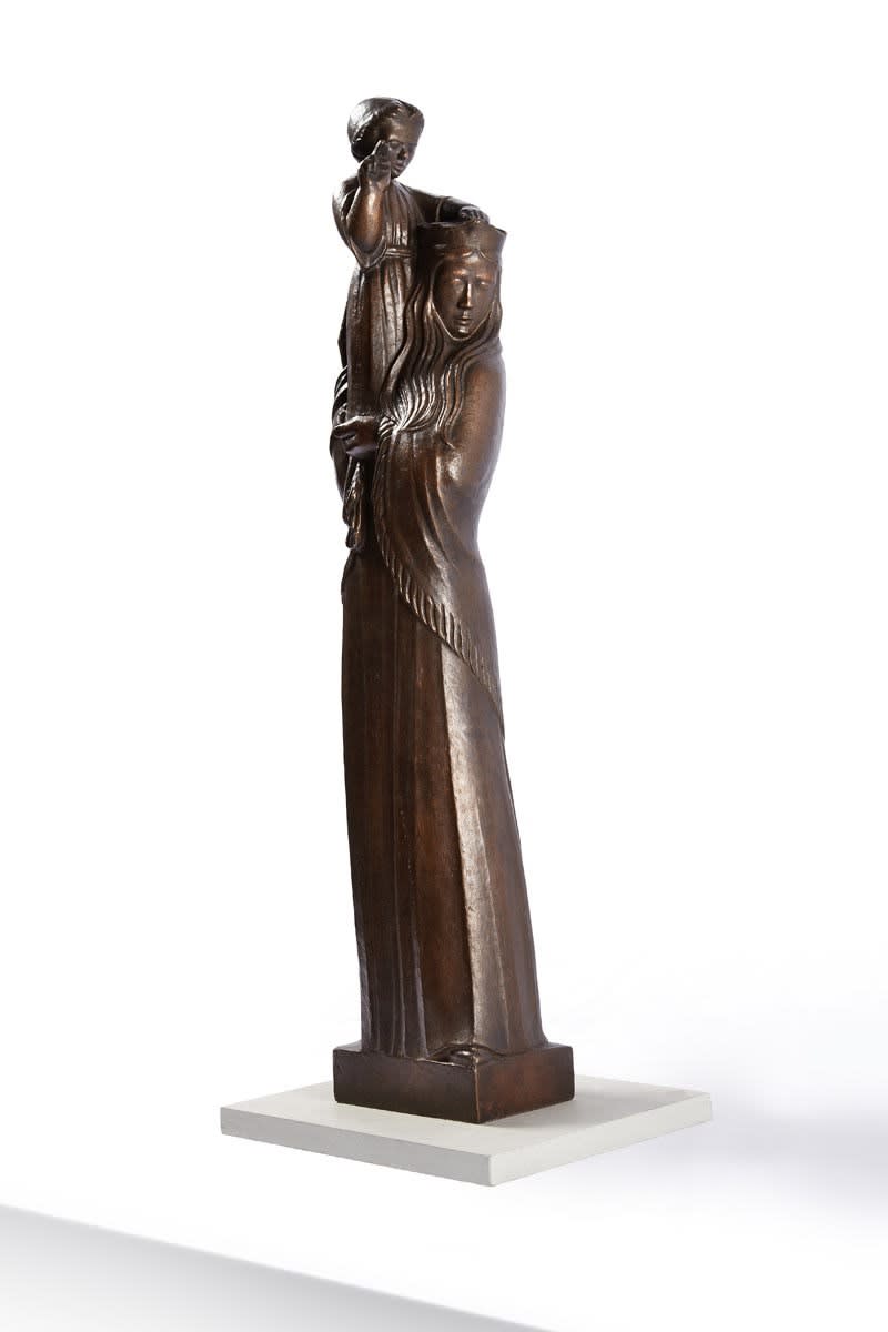 Hew Lorimer RSA (1907-93), Our Lady of the Isles [Bean Thighearna nan Eilean] Bronze, around 1954-72, 87 x 25.5 x 20cm RSA Diploma Collection (Deposited, 1972) 1998.011
