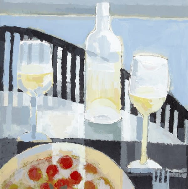 Iain R McIntosh RSA, Pizza At Peppis Malta