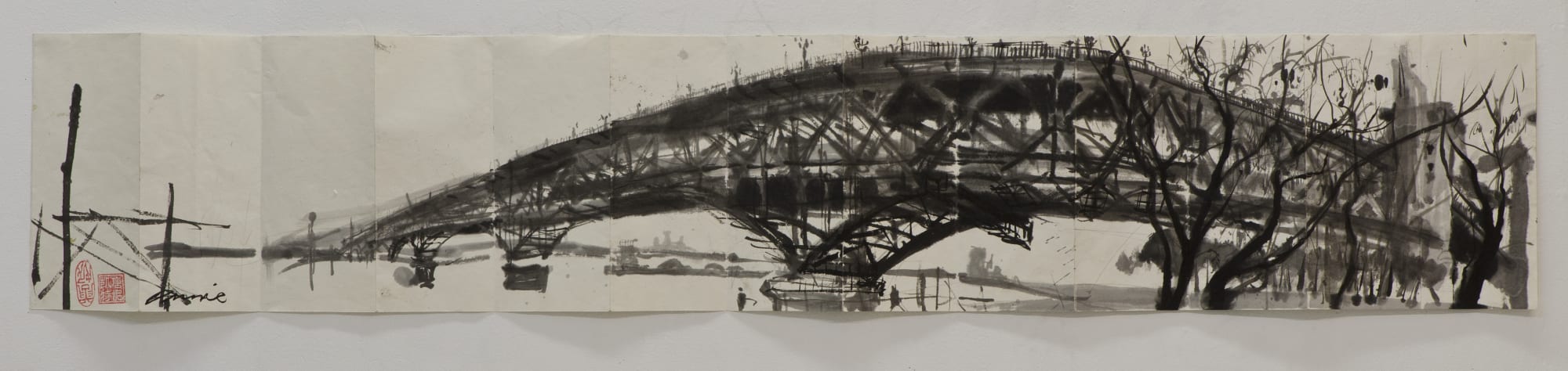 Kate Downie RSA, Yangtze River Bridge Study