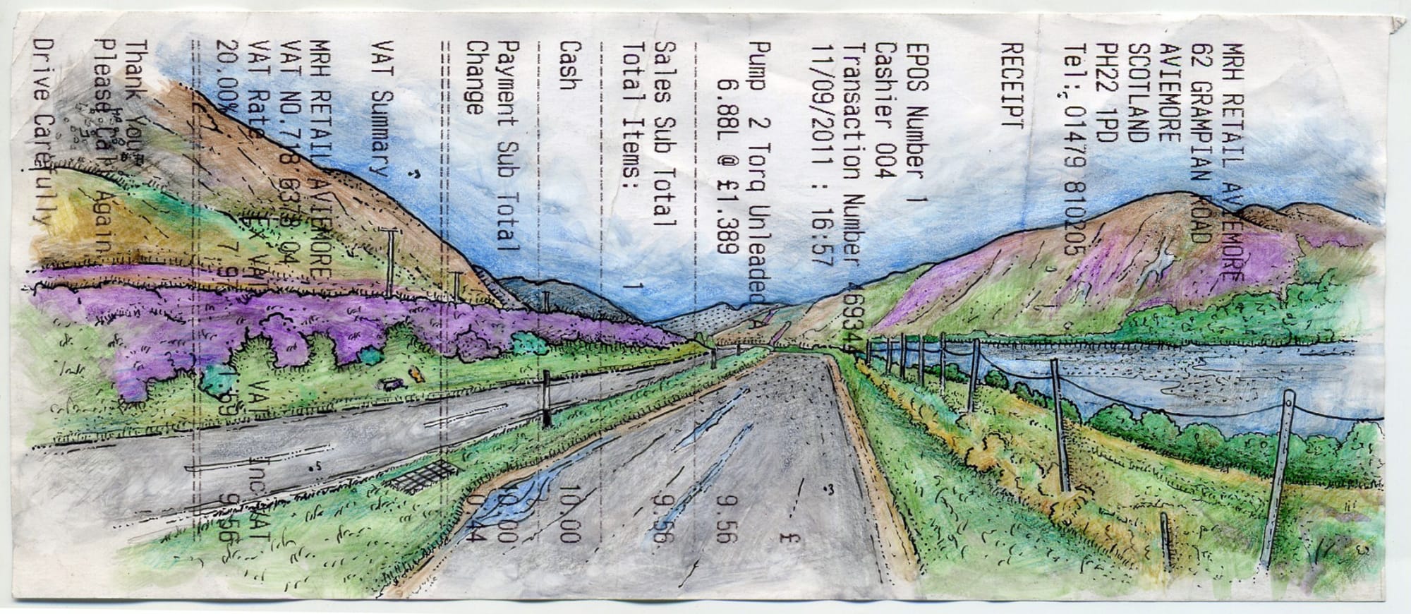 Paul Westcombe, Ullapool 18, Watercolour, Pen and Colour Pencil