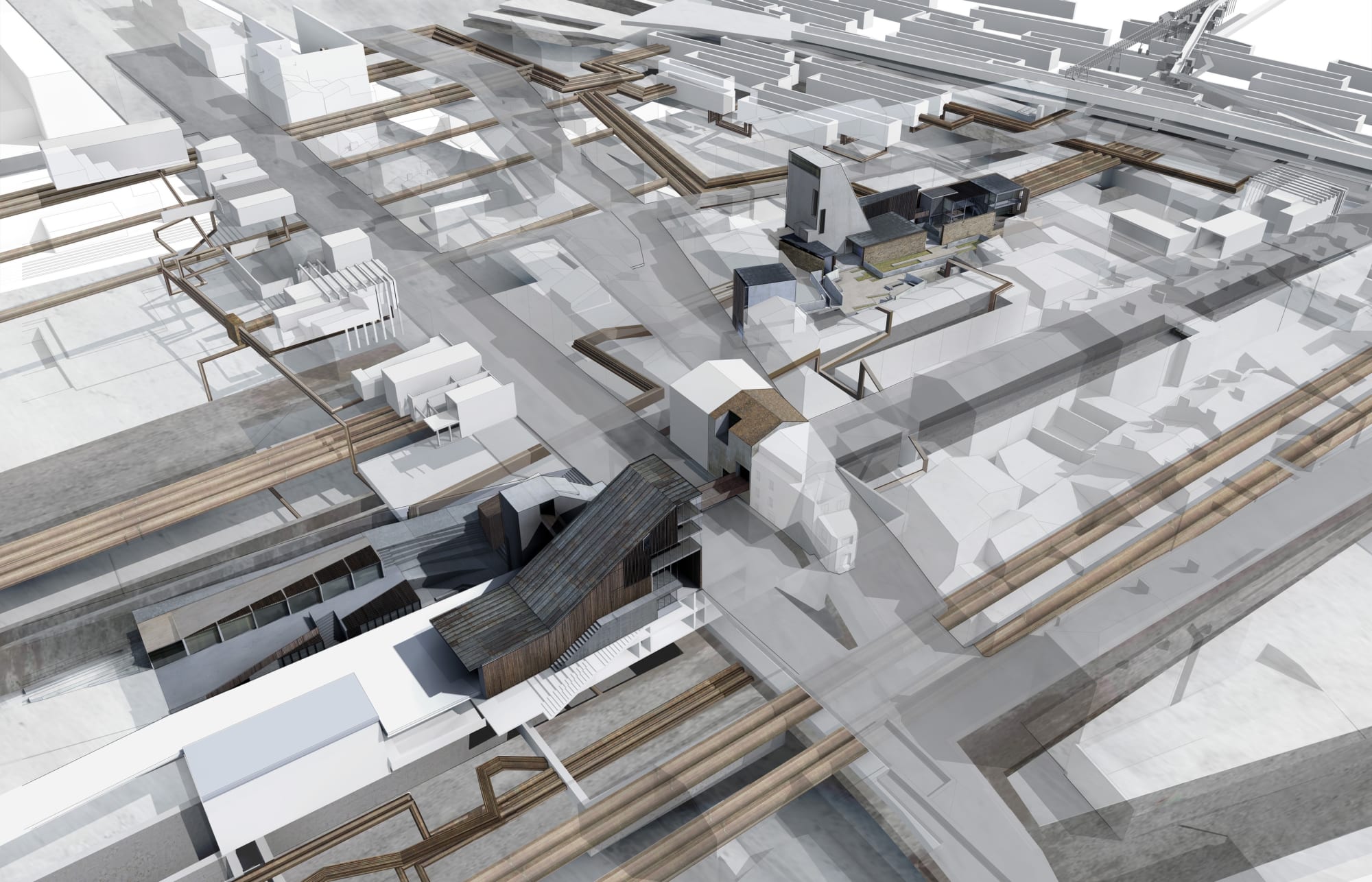 Sarah Clayton and Gillian Storrar, Training Vessel and Exhibition Vessel Embedded in the Mediating Surface, 2011