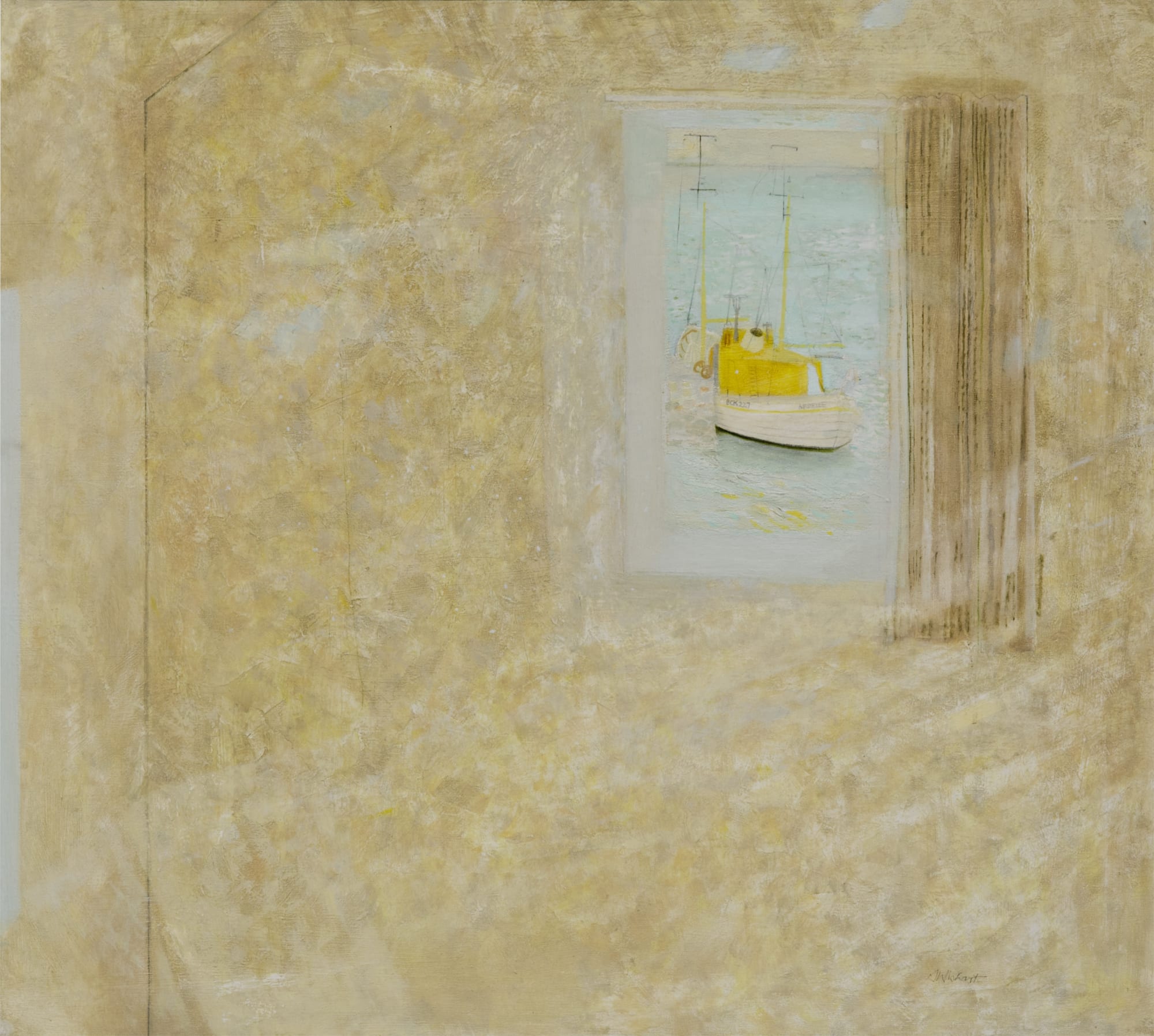 Sylvia Wishart RSA, Harbour Window, 1973