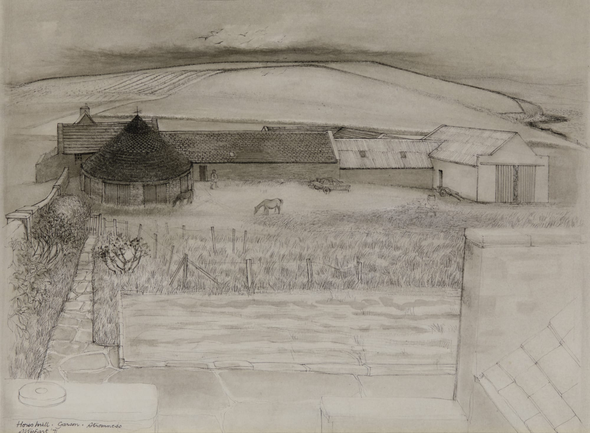 Sylvia Wishart RSA, Horsemill Garson Stromness, 1971