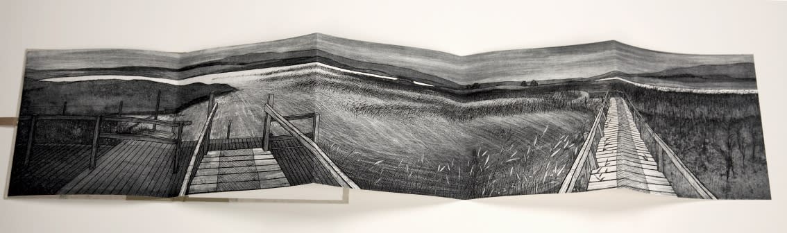 Frances Walker RSA, Crossing To Finlaggan Wide