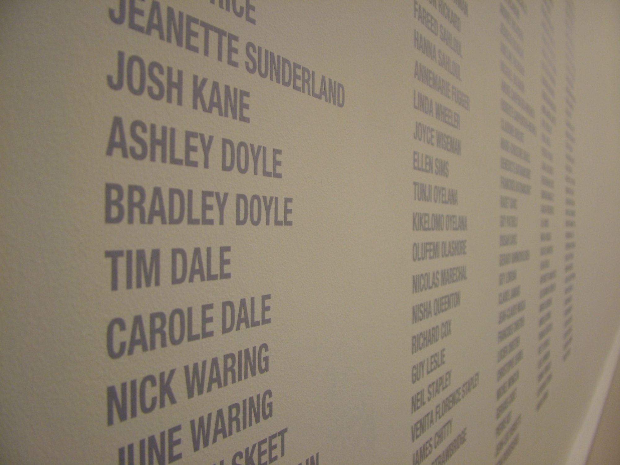 Nick Waring installation