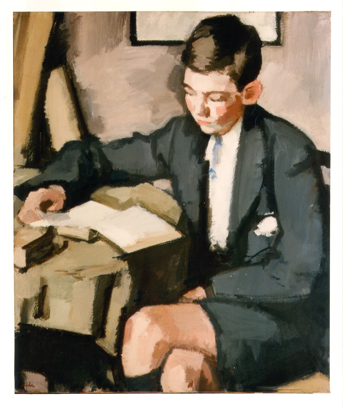 Peploe, Boy Reading, RSA Diploma Collection