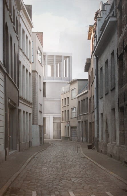 Jodie Kellas Wilson, Strangely Familiar – The Intimate European Street, digital render, 2019