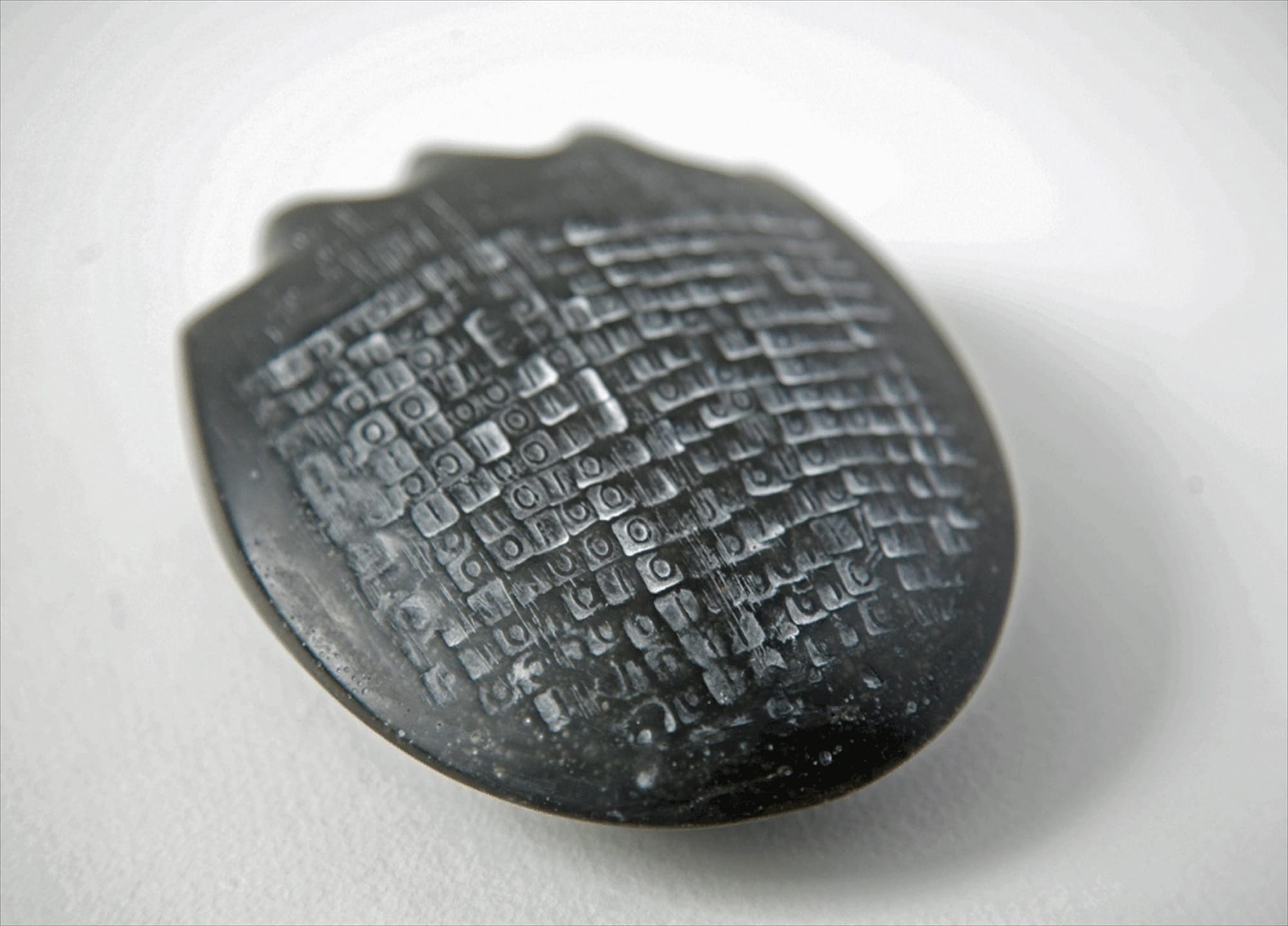 Anthony McKale, Hacker, polyester resin and slate dust