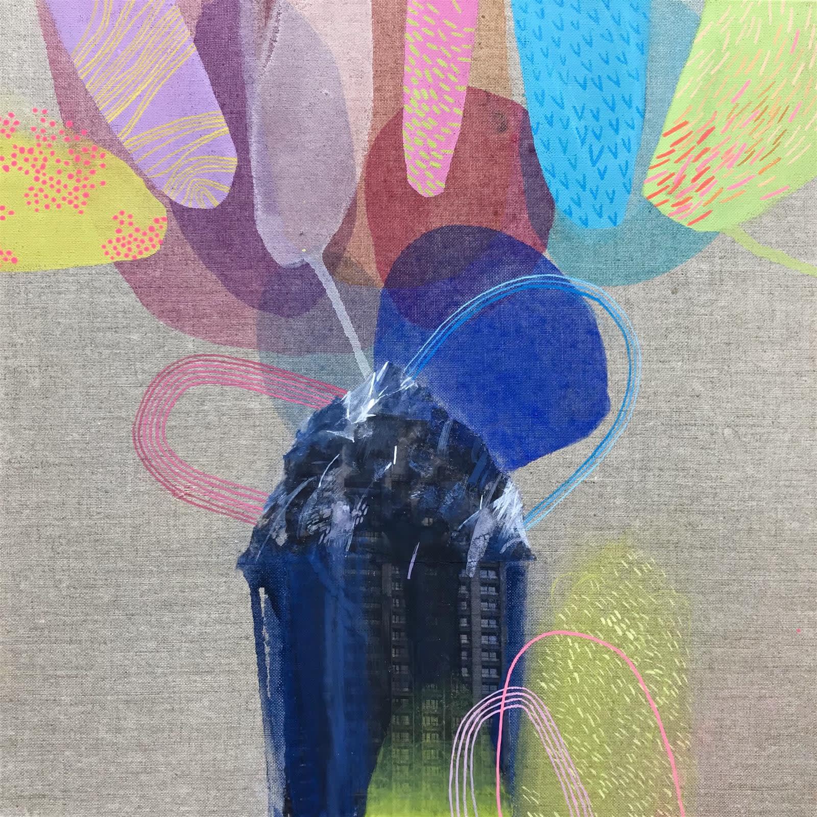 Rowan Paton, Tower Block Grew a Mountain, paint on linen