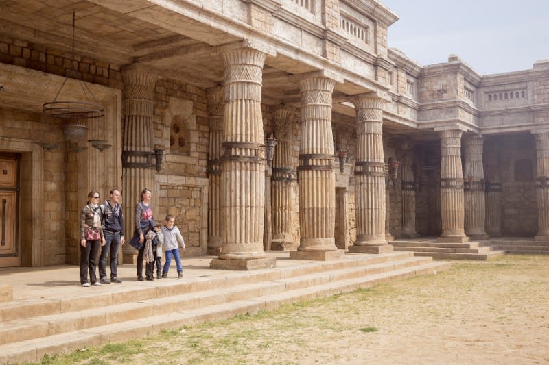 Matthew Buick, Ancient Abyssinia film set, Cinecitta, Rome, 2017, photography, 63 x 4 5cm