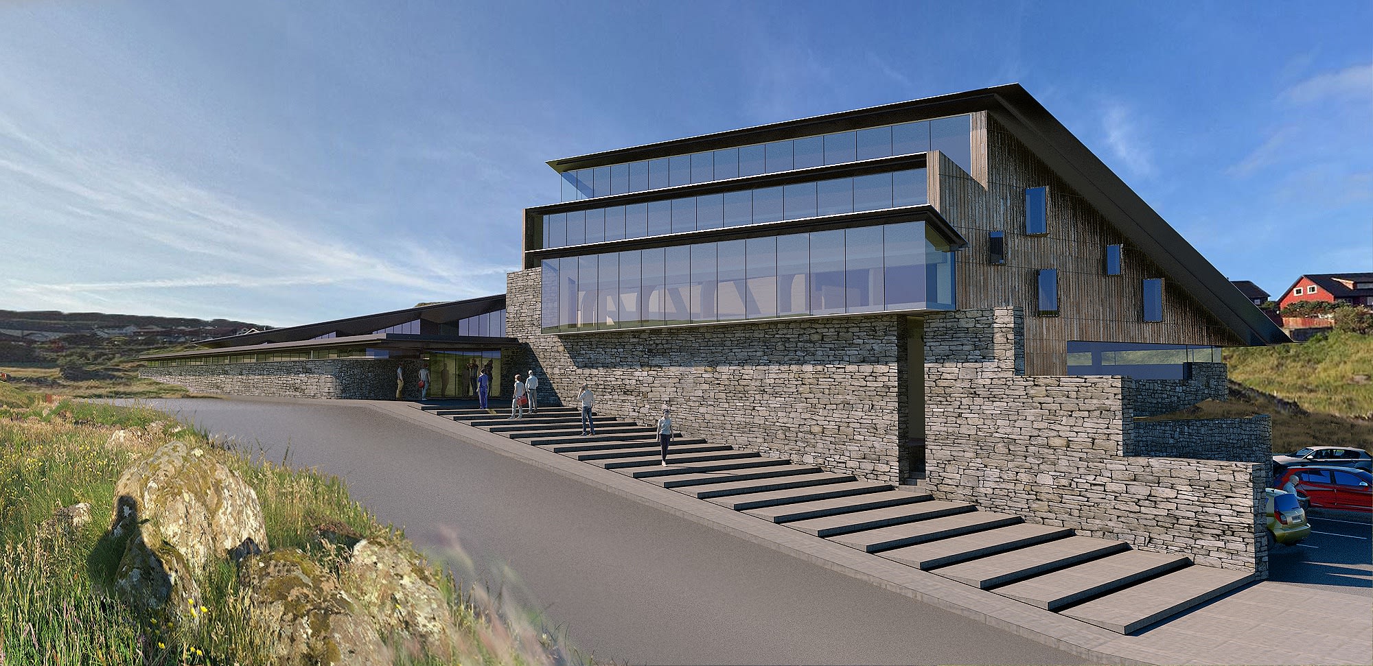 Richard Murphy RSA - Richard Murphy Architects, Church, Faroe Islands, Main Entrance