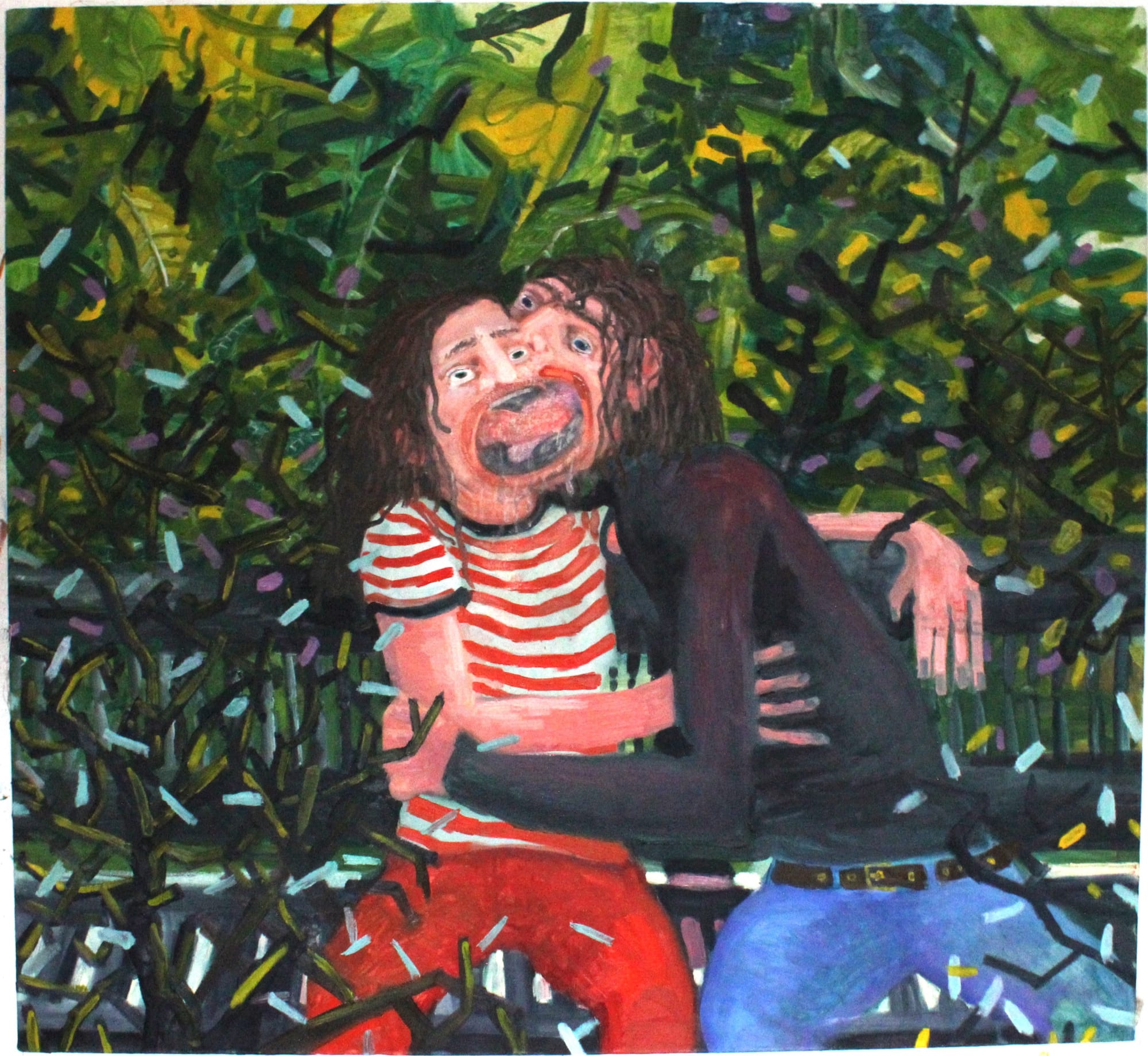 Leo Arnold, Snog, oil on canvas