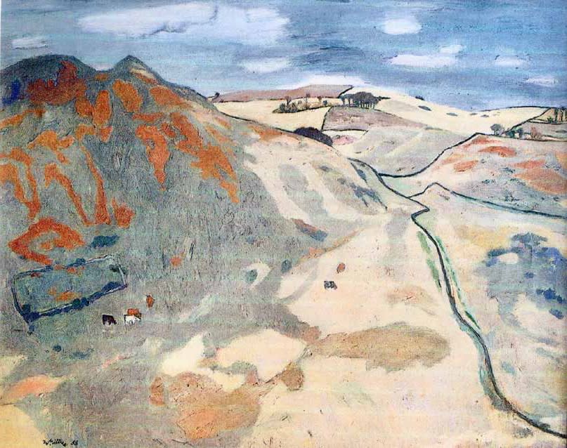 Shadowed Hill, 1958, Oil