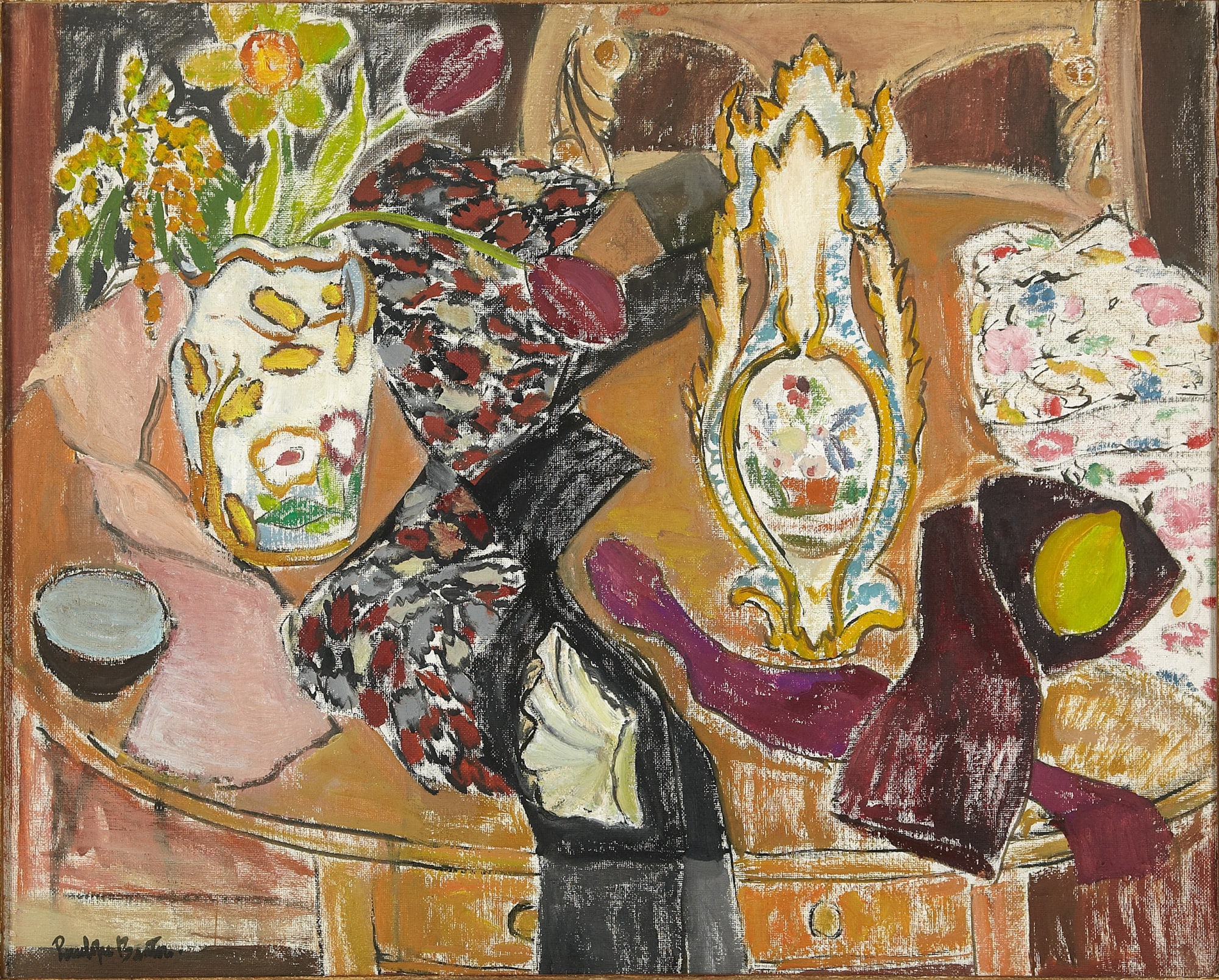 Penelope Beaton ARSA (1886-1963), Still Life oil on canvas, laid on board, around 1953, 67.1 x 82.8cm The Scottish Arts Council Bequest, 1997, 1997.191