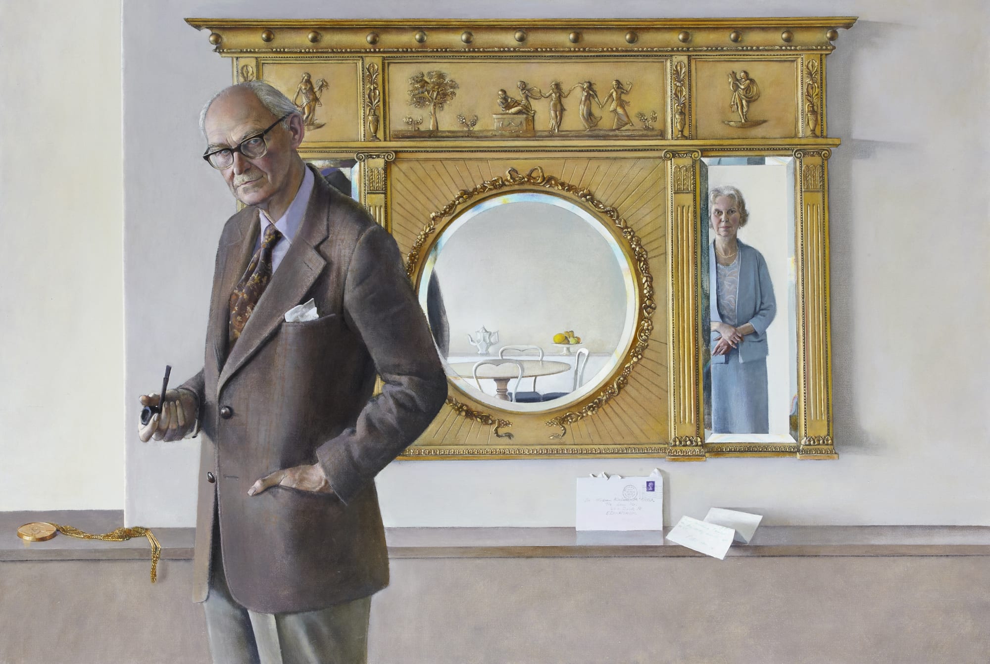 Peter Godfrey Collins RSA (1904-88), Portrait of Sir William Kininmonth PRSA oil on canvas, 1975, 110.7 x 152.1cm Commissioned by RSA for Presidential Portrait, 1994.368